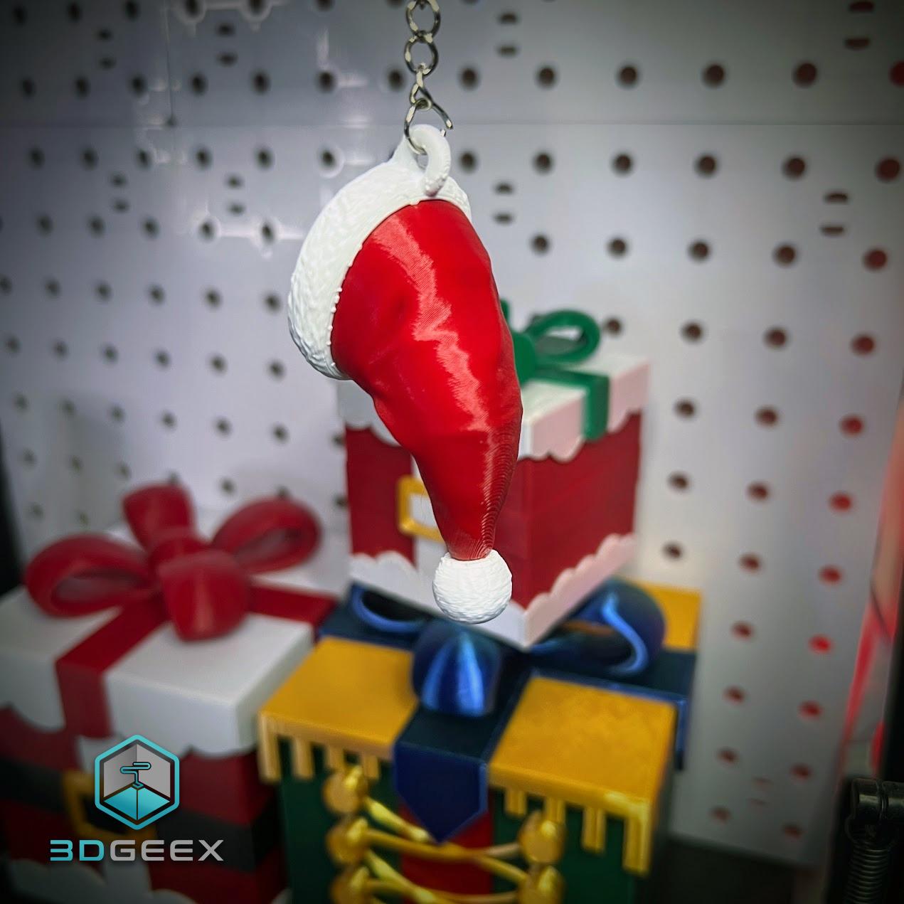 Santa's Hat - Keychains, Decoration, Hanger & Magnets 3d model