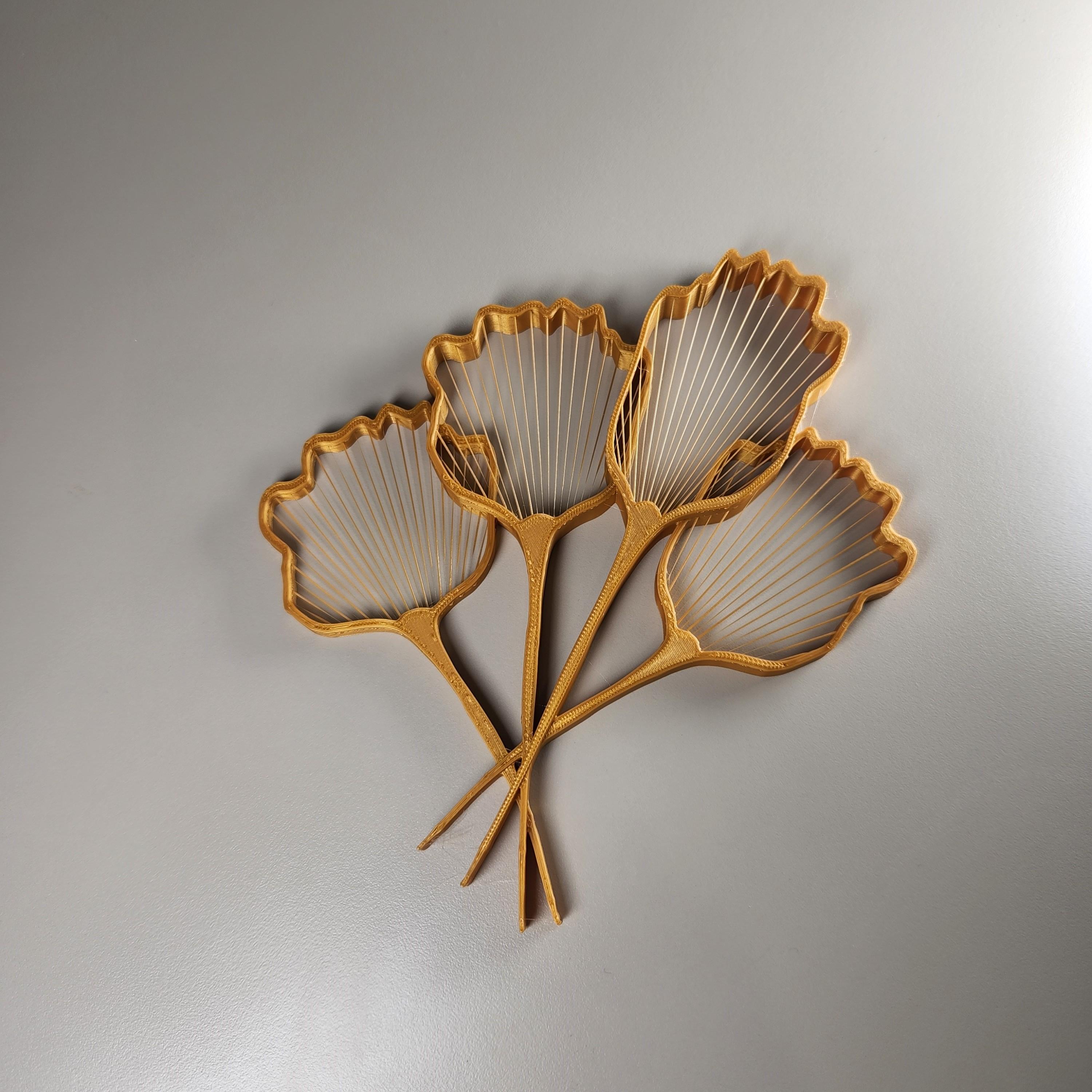 String Flower Art 3d model
