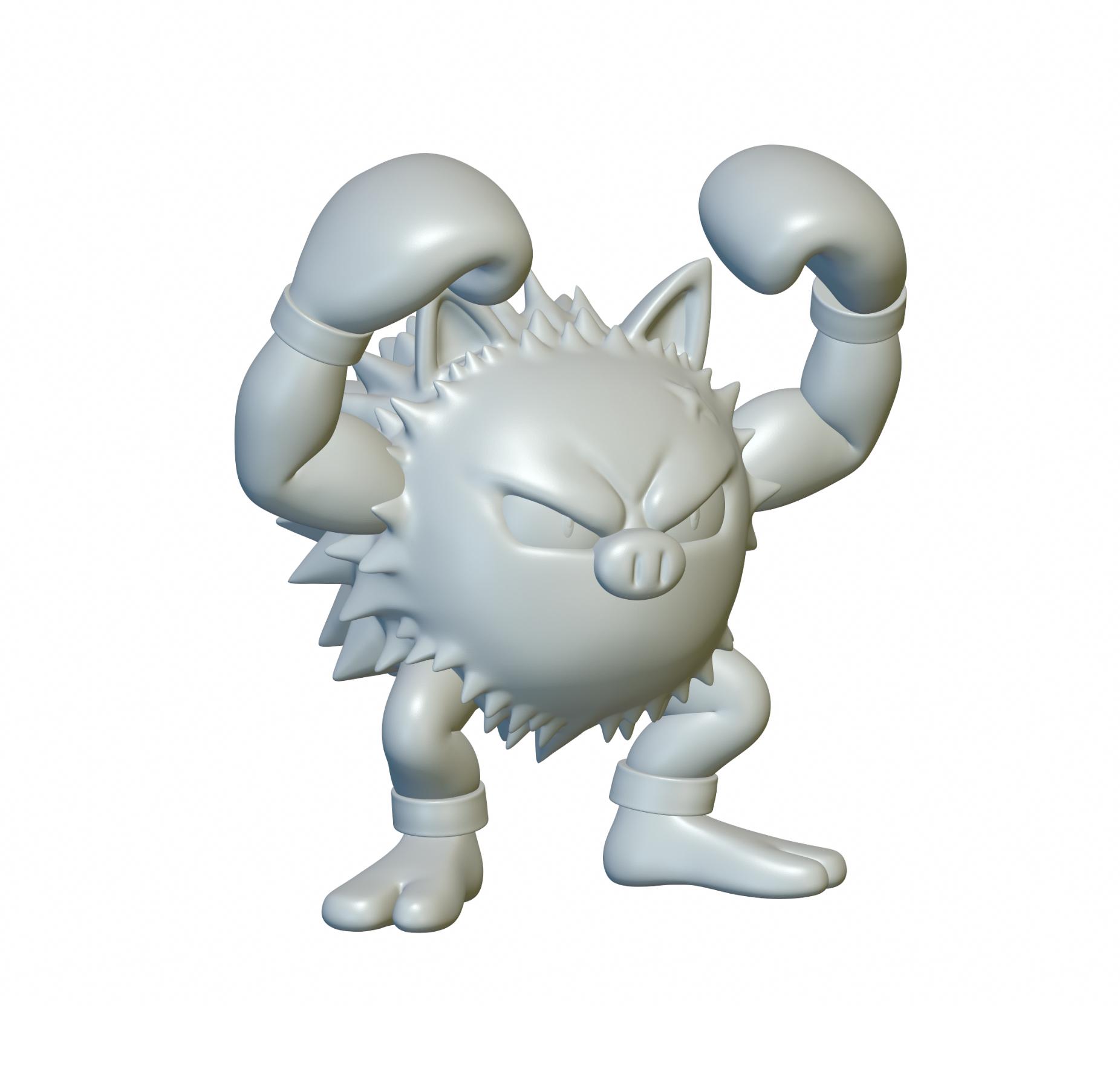 Pokemon Primeape #57 - Optimized for 3D Printing 3d model