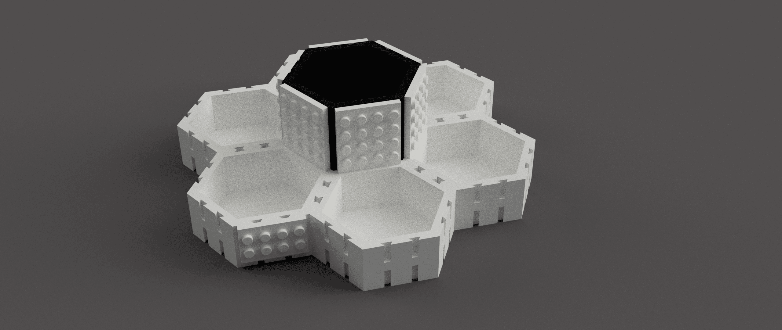 Lego Themed Storage Trays 3d model