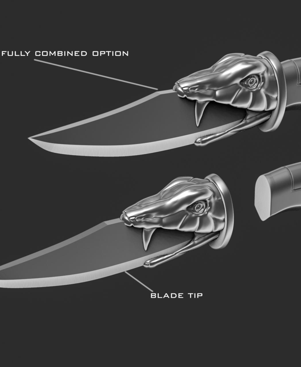 G. I. Joe Cobra Trooper knife 3d model