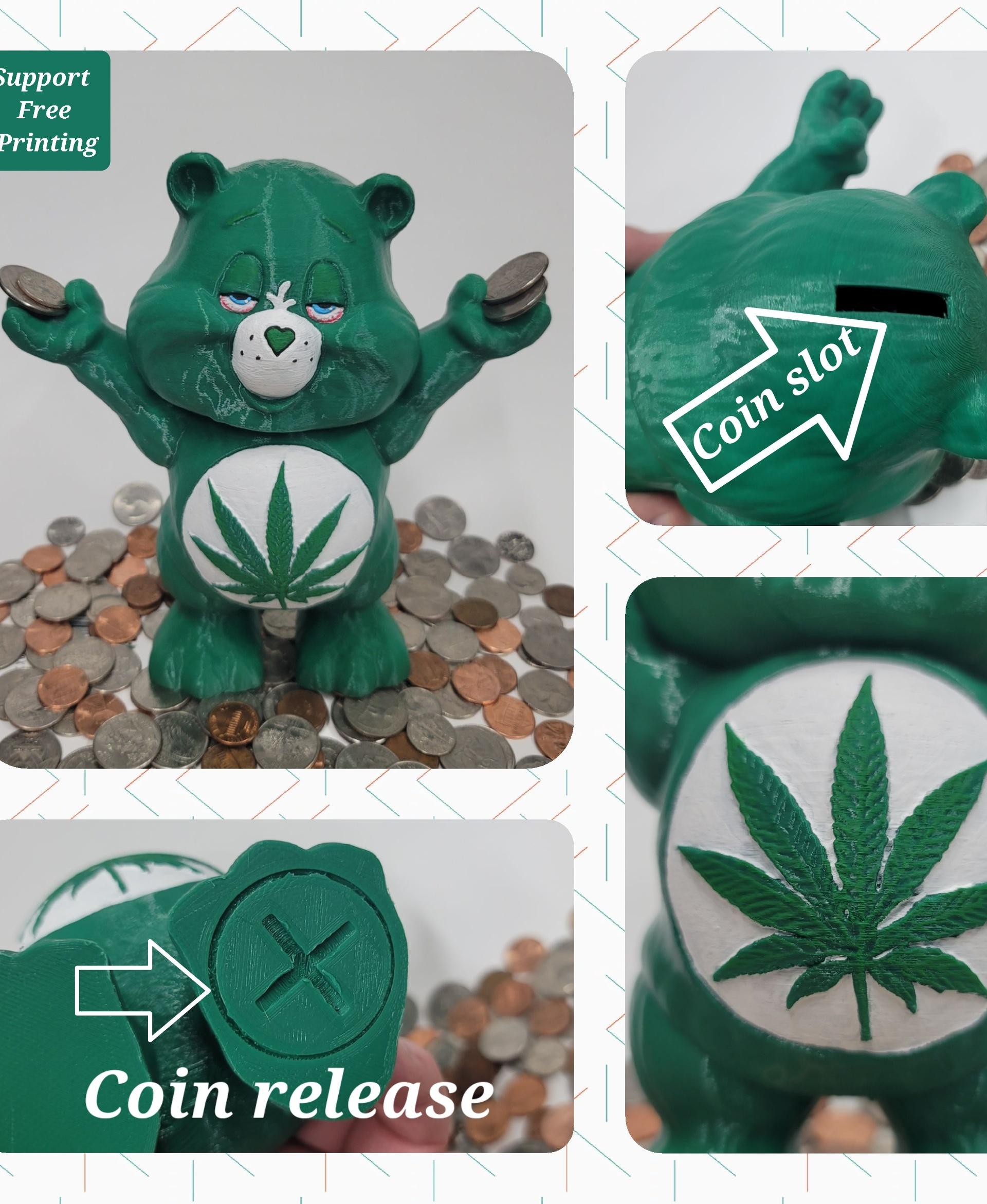Pot Bear Coin Bank 3d model