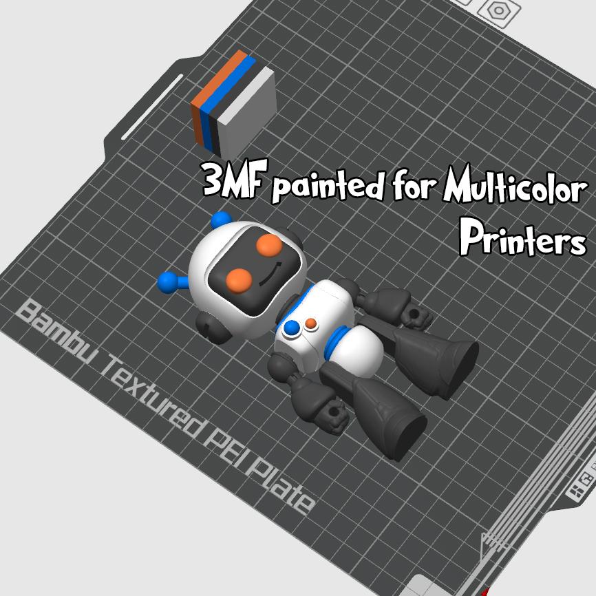 Pixel Mini Bot Print in Place 3d model