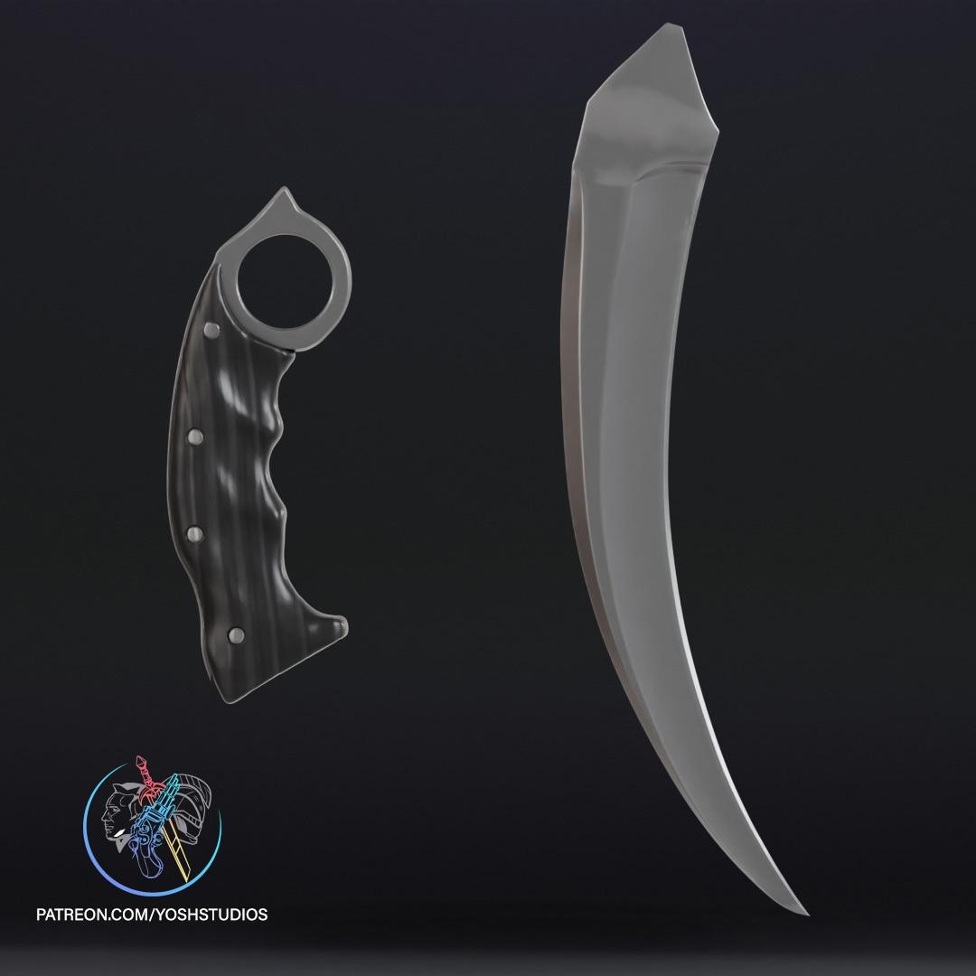 Smoke's Knife MK1 3D Printer File STL 3d model