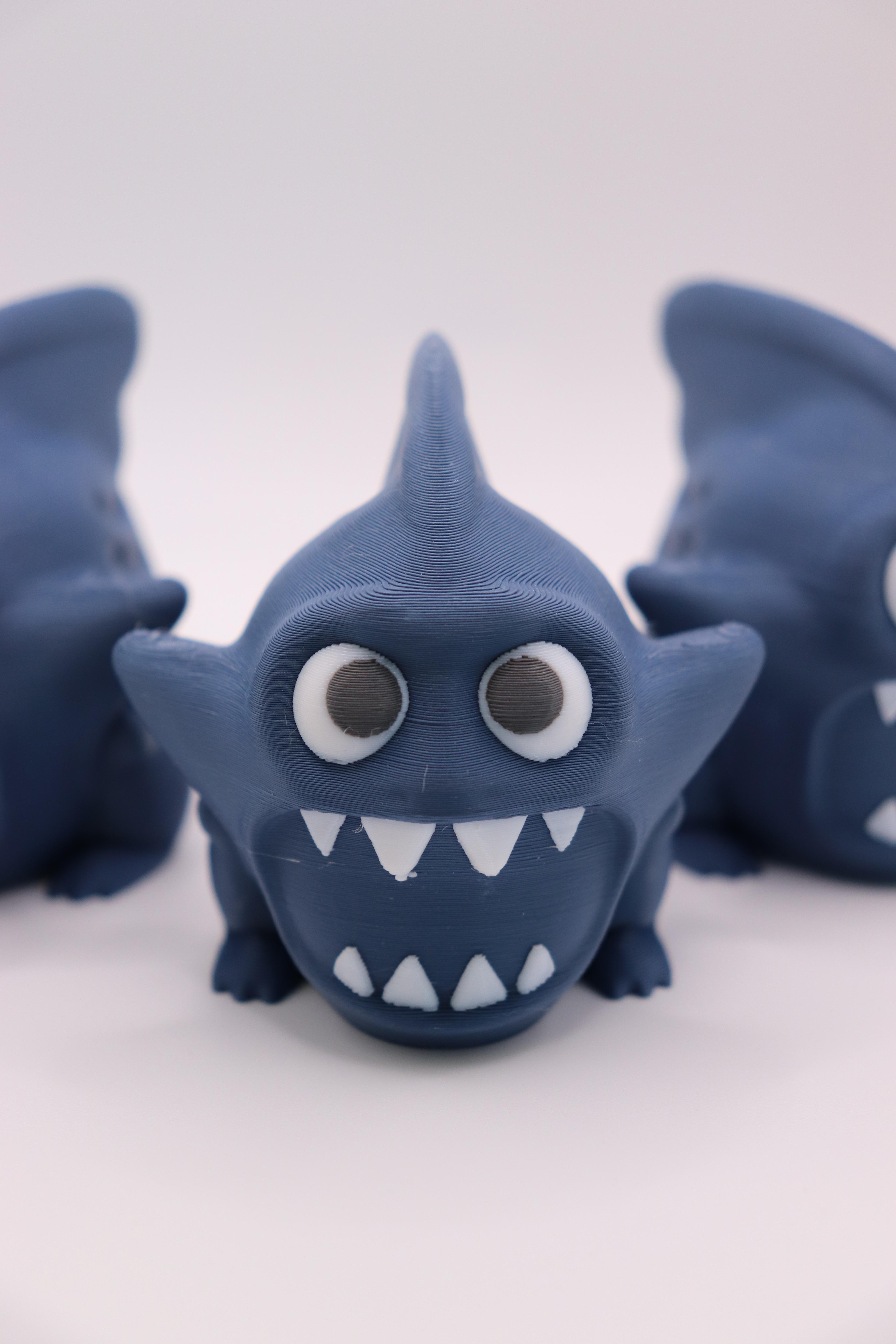 Shark Monster Figure 3d model