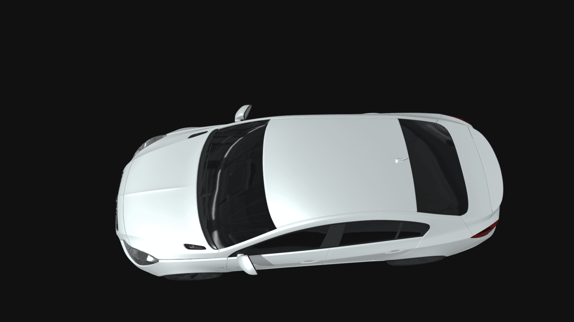 buick regal car 3d model 3d model