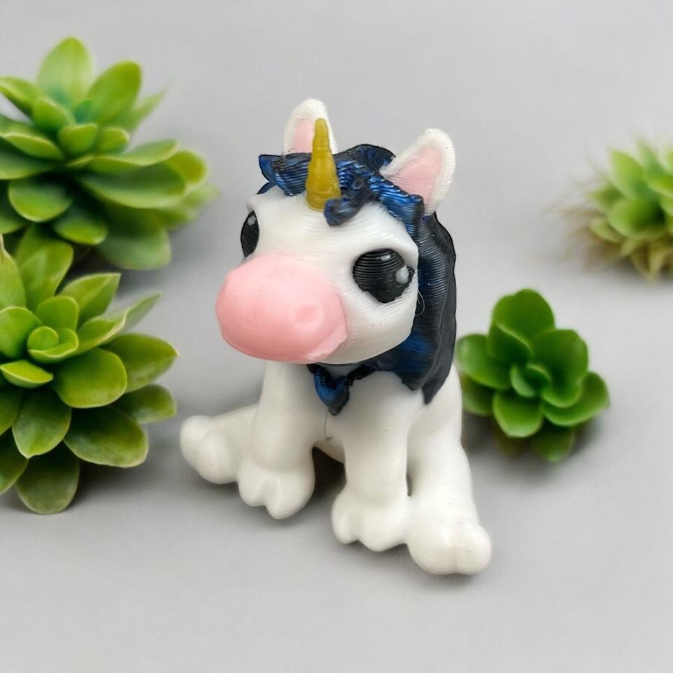 Flexi Unicorn (No Supports) 3d model