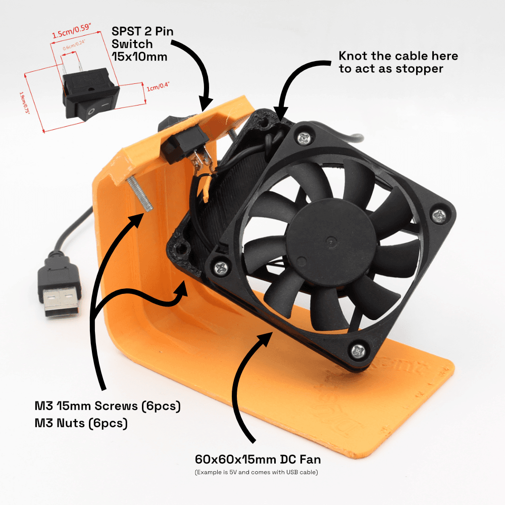 Battery Charger Cooling Fan - Main Body-1.STL 3d model