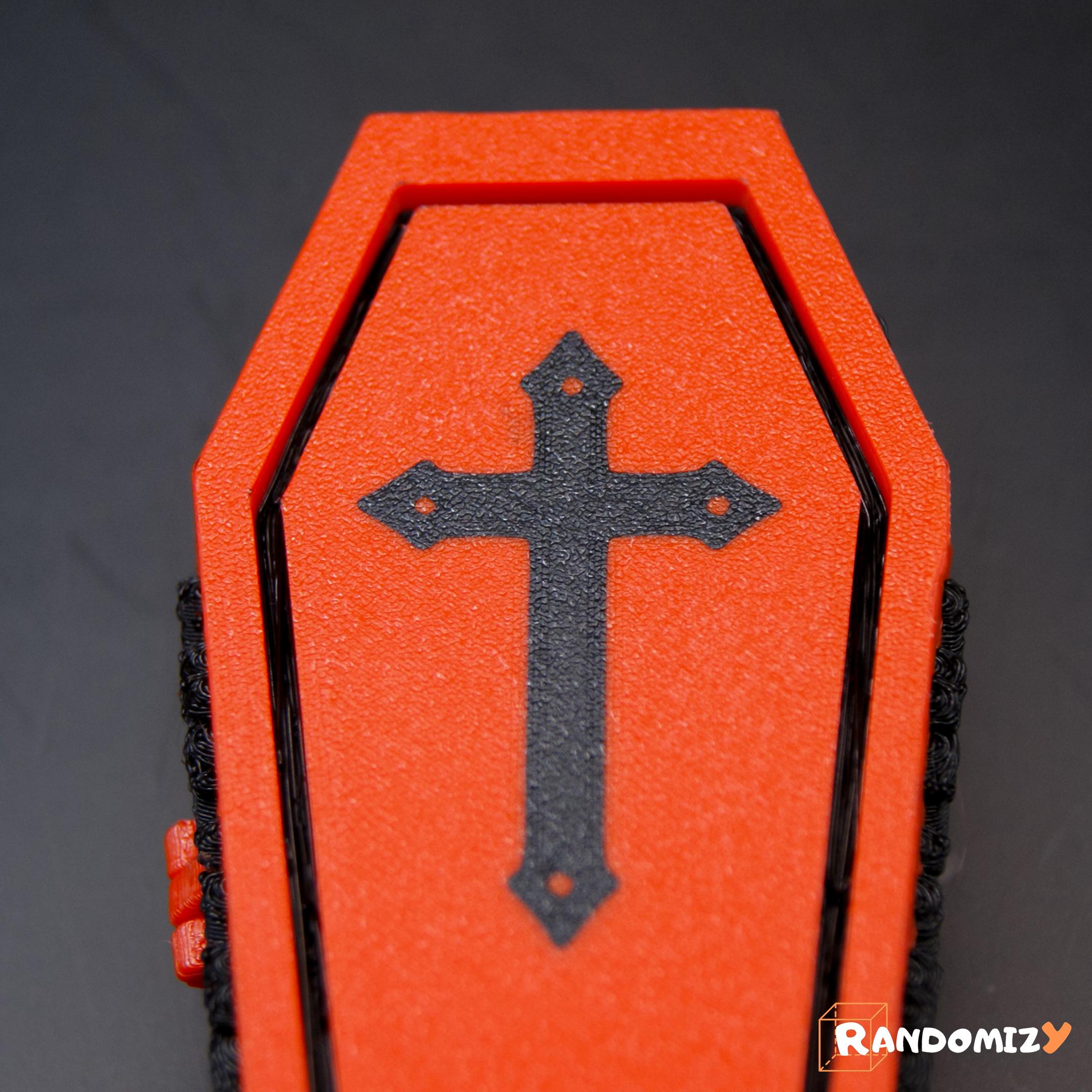 Coffin Shaped Box (Cross) 3d model