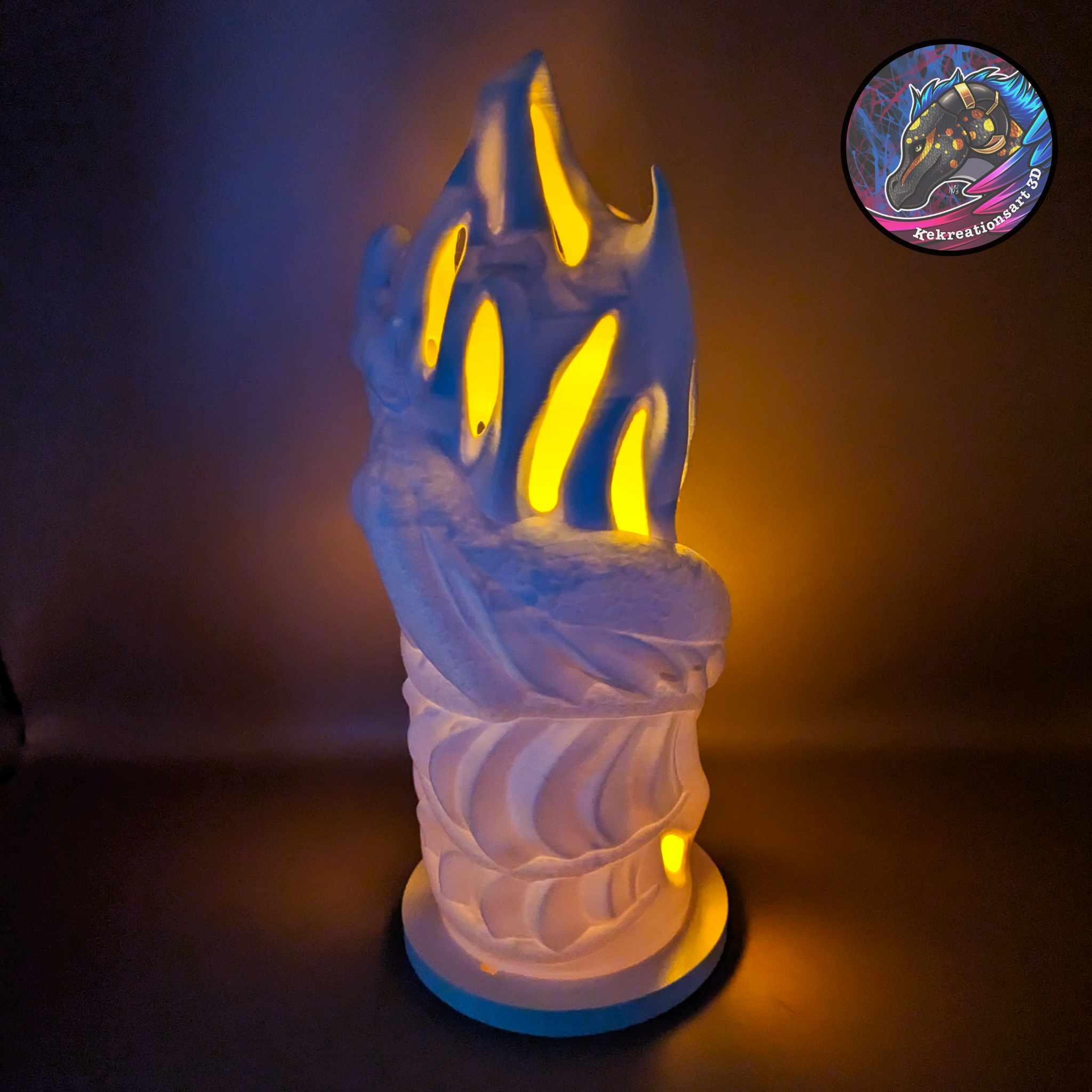 Dragon Fire Tower Lamp 3d model