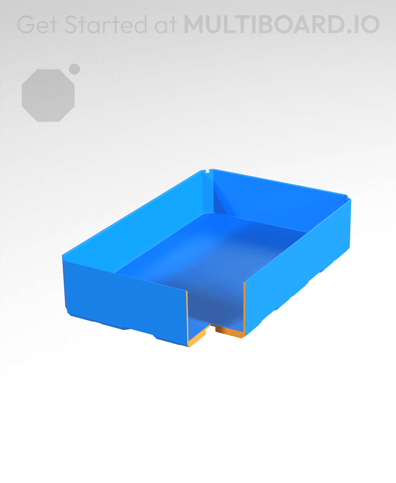 2x3x0.75 - Bin - Multibin Insert 3d model