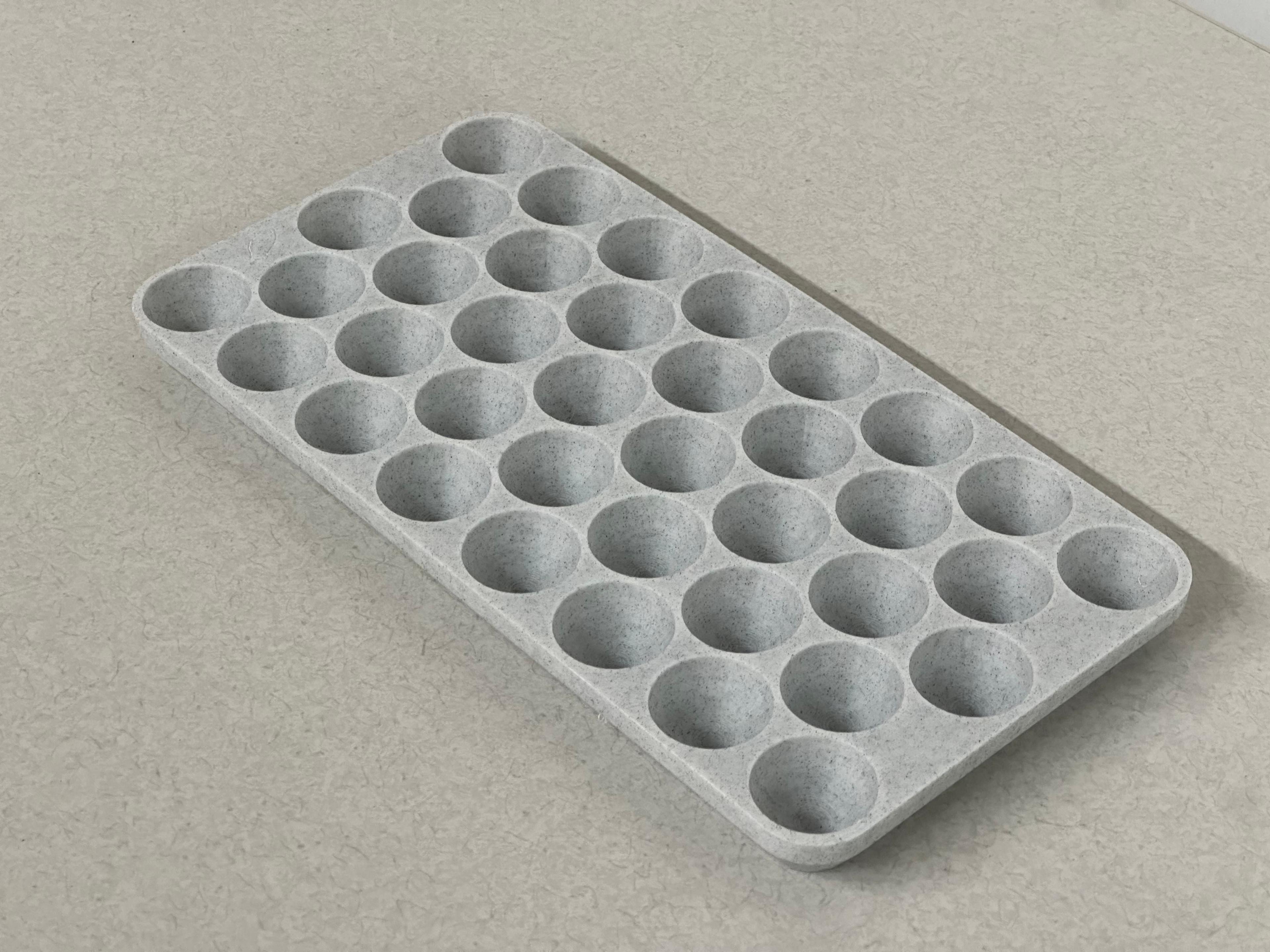 38 Quail Egg Tray 3d model