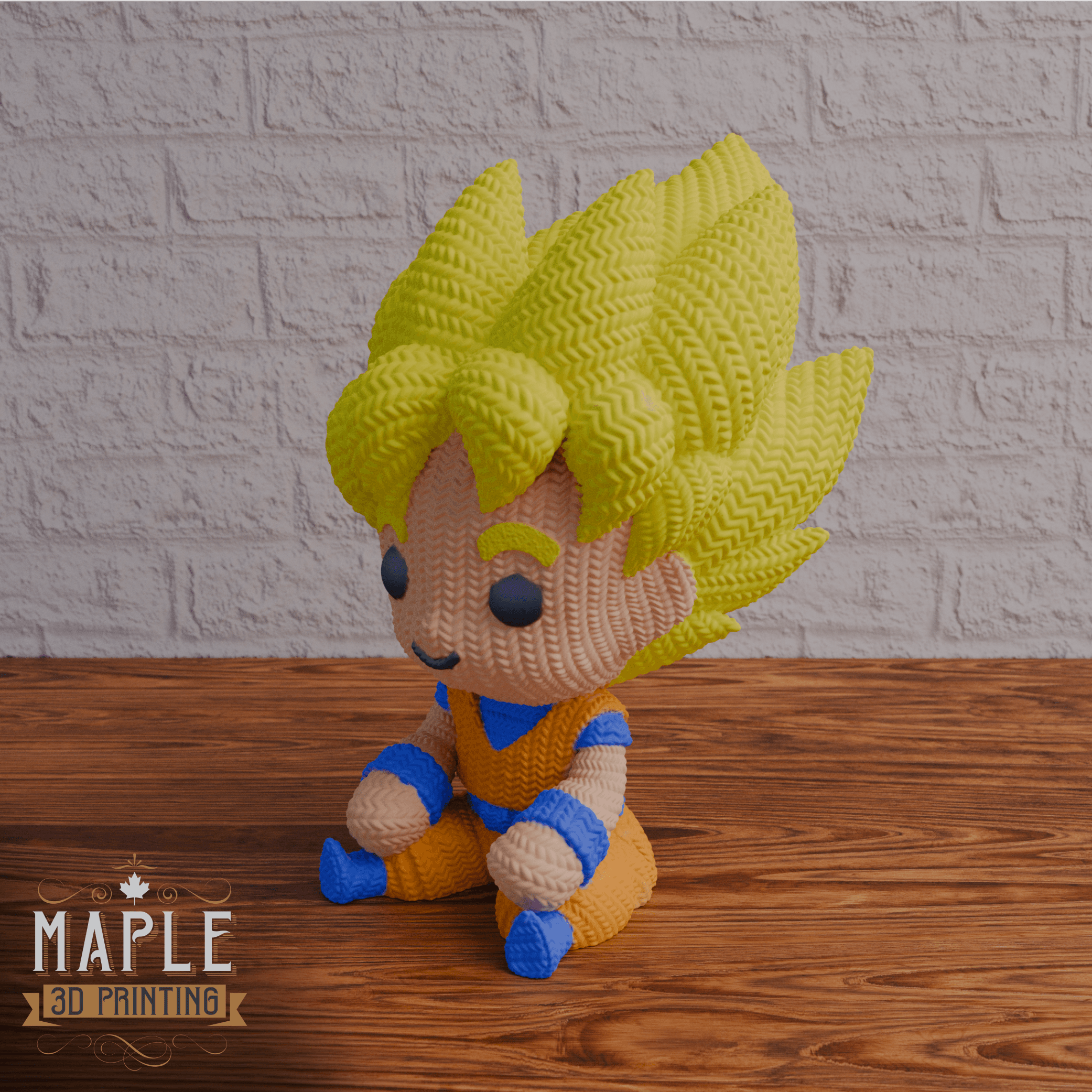 Knit Super Sayain Goku - Dragon Ball 3d model