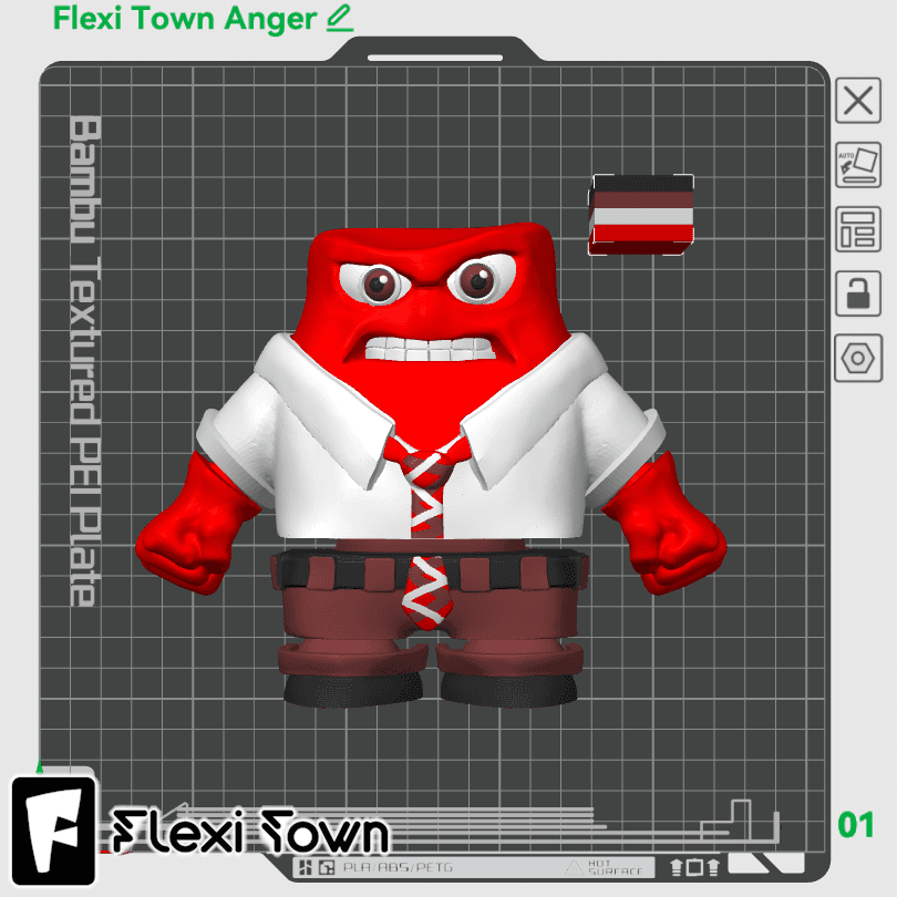 Flexi Print-in-Place Anger 3d model