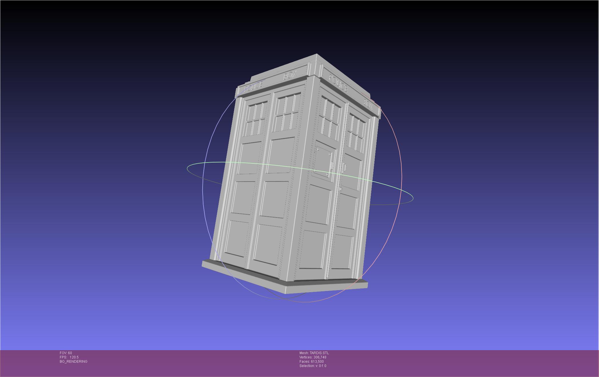 Doctor Who TARDIS printable model 3d model