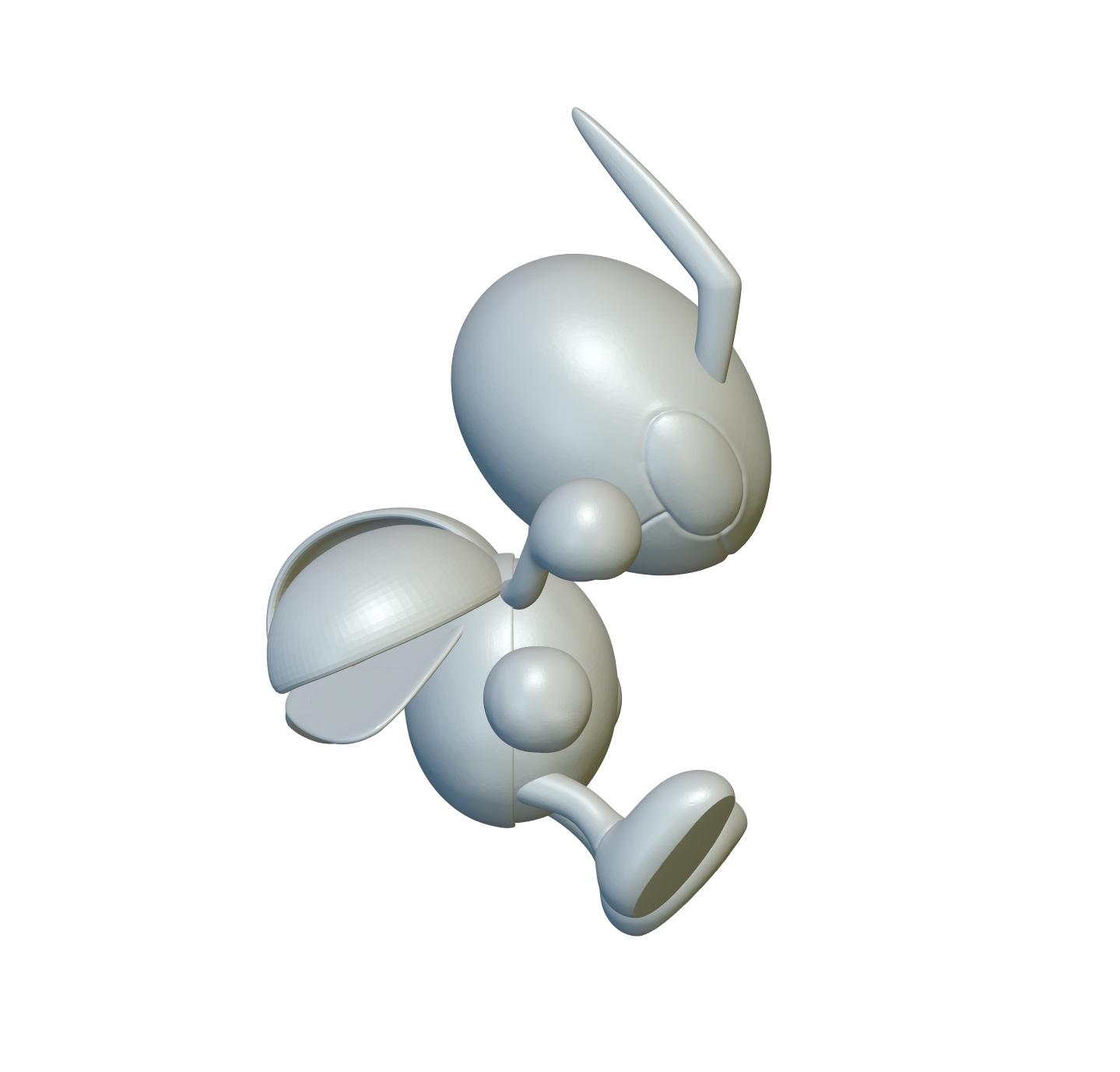 Pokemon Ledian #166 - Optimized for 3D Printing 3d model