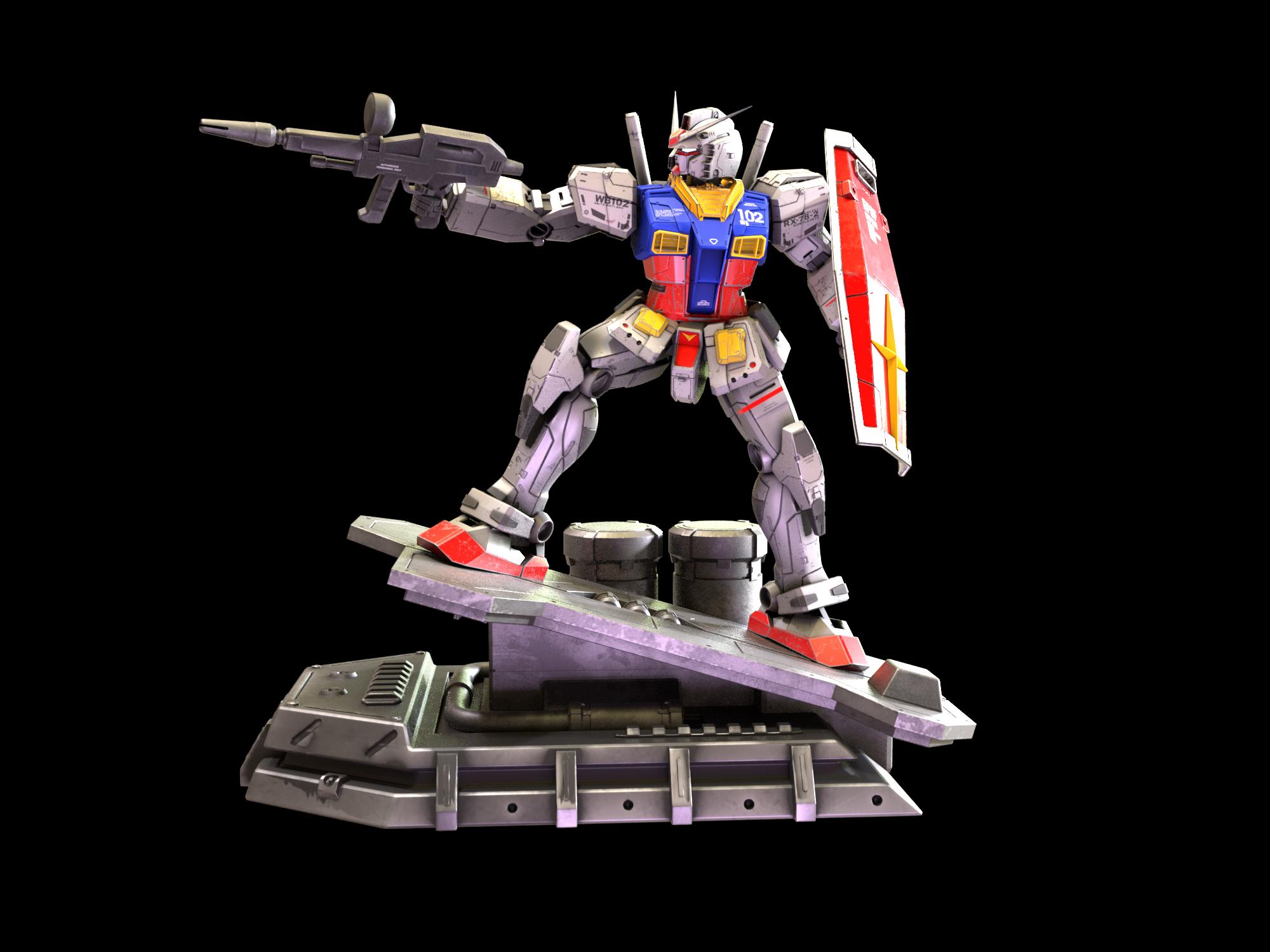 RX78 Gundam 3d model
