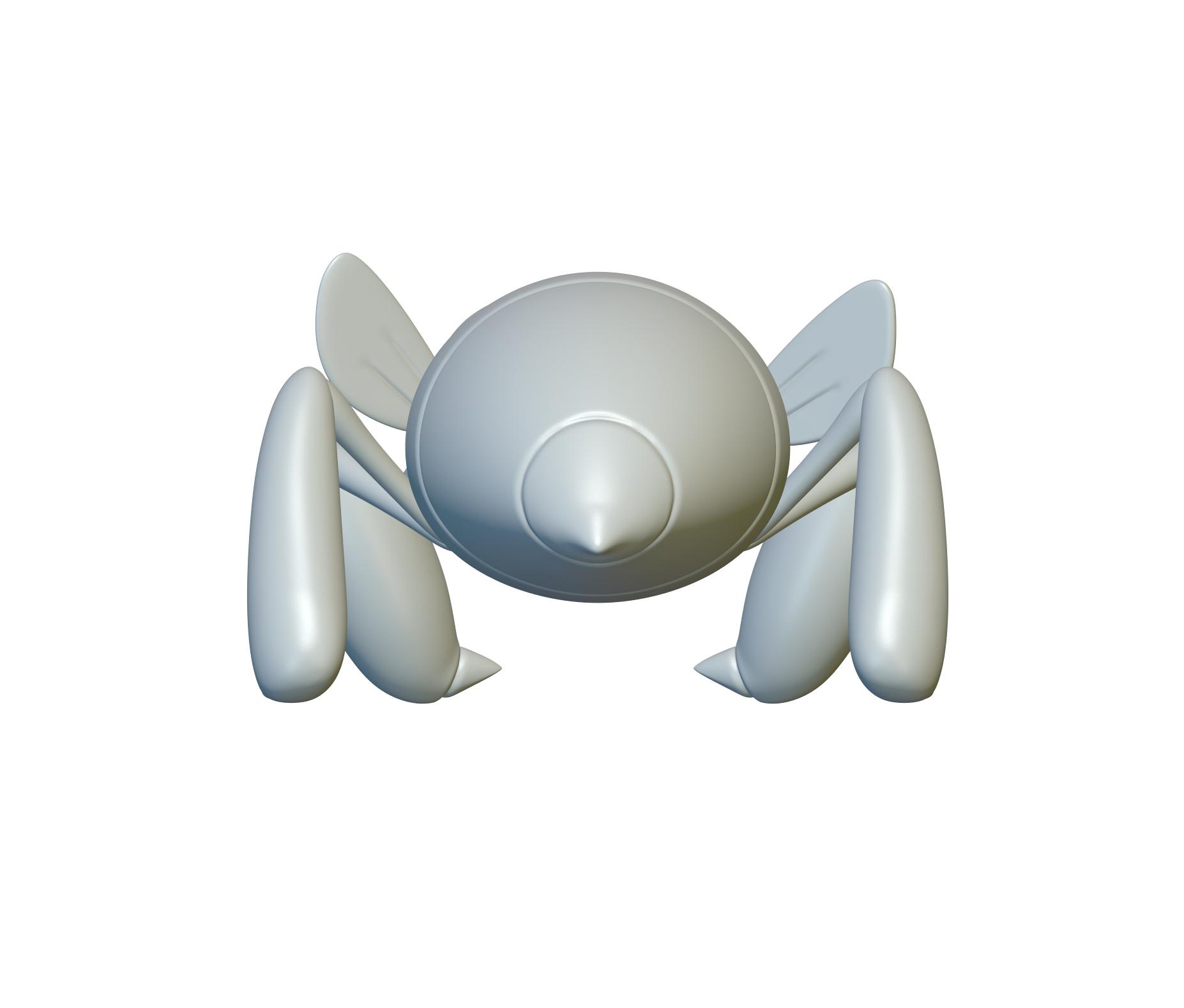 Pokemon Nincada #290 - Optimized for 3D Printing 3d model
