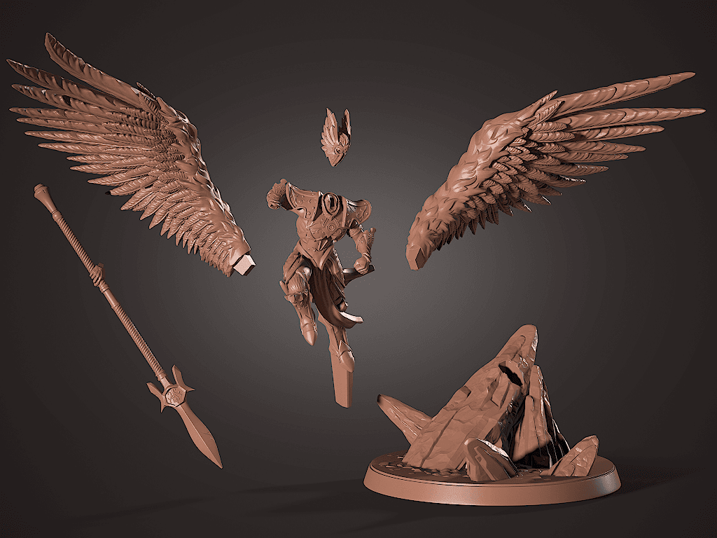 Winged Warrior 3d model