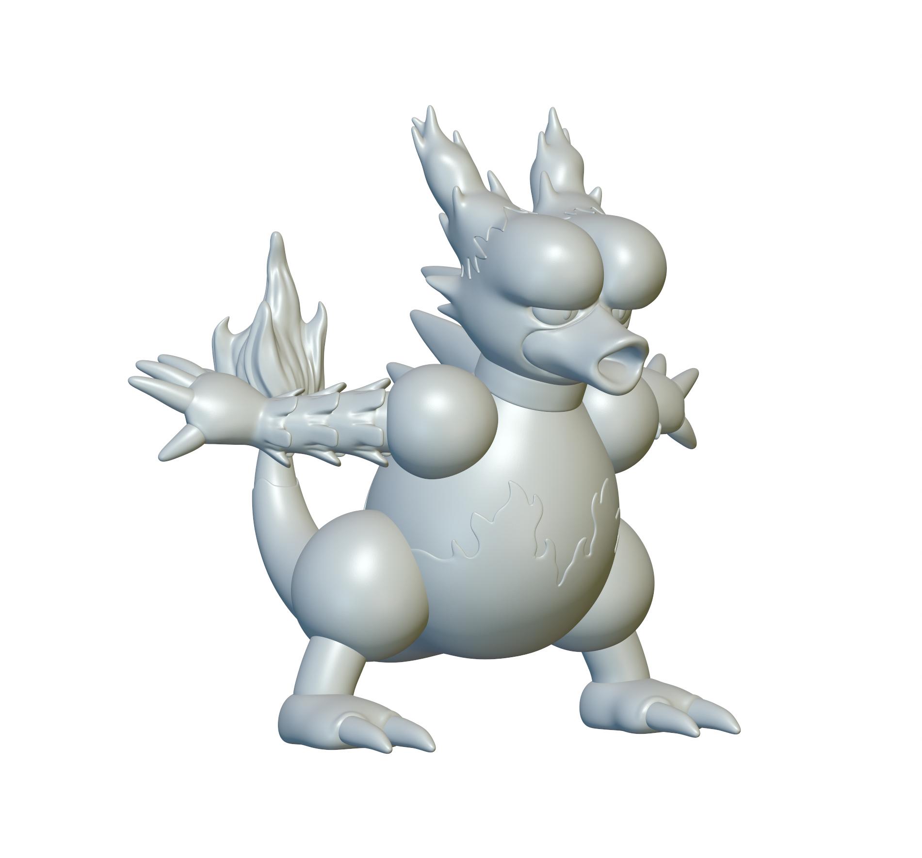 Pokemon Magmar #126 - Optimized for 3D Printing  3d model