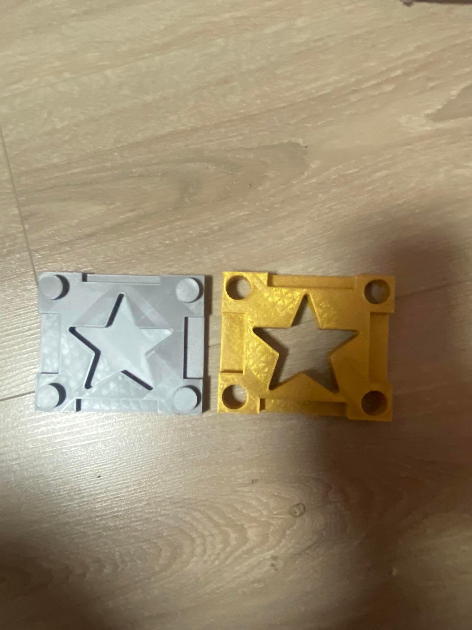 Christmas star mould for candles 3d model