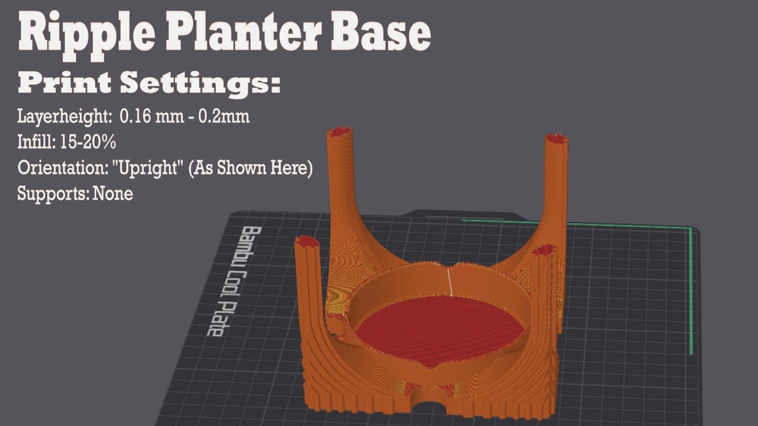 Ripple Planter 3d model