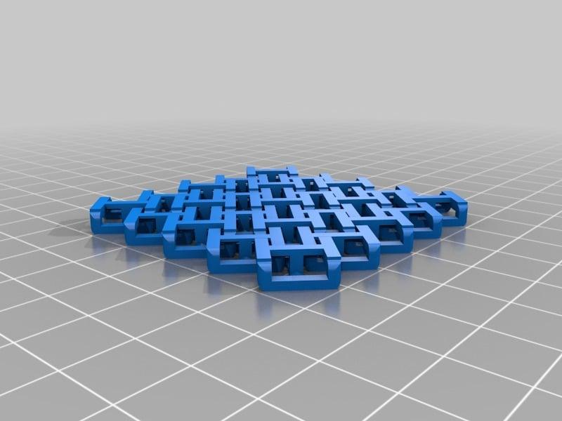 Chainmail - 3D Printable Fabric 3d model