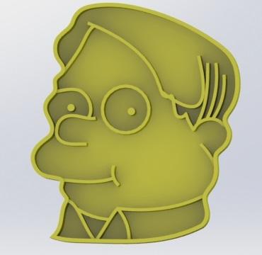 Simpsons cookie cutters set 30 pieces  3d model