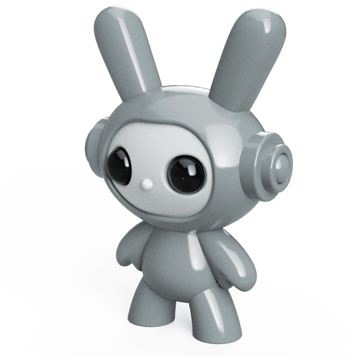 3D Printable Space Bunny Figure STL File - Perfect for Personal & Commercial Use 3d model