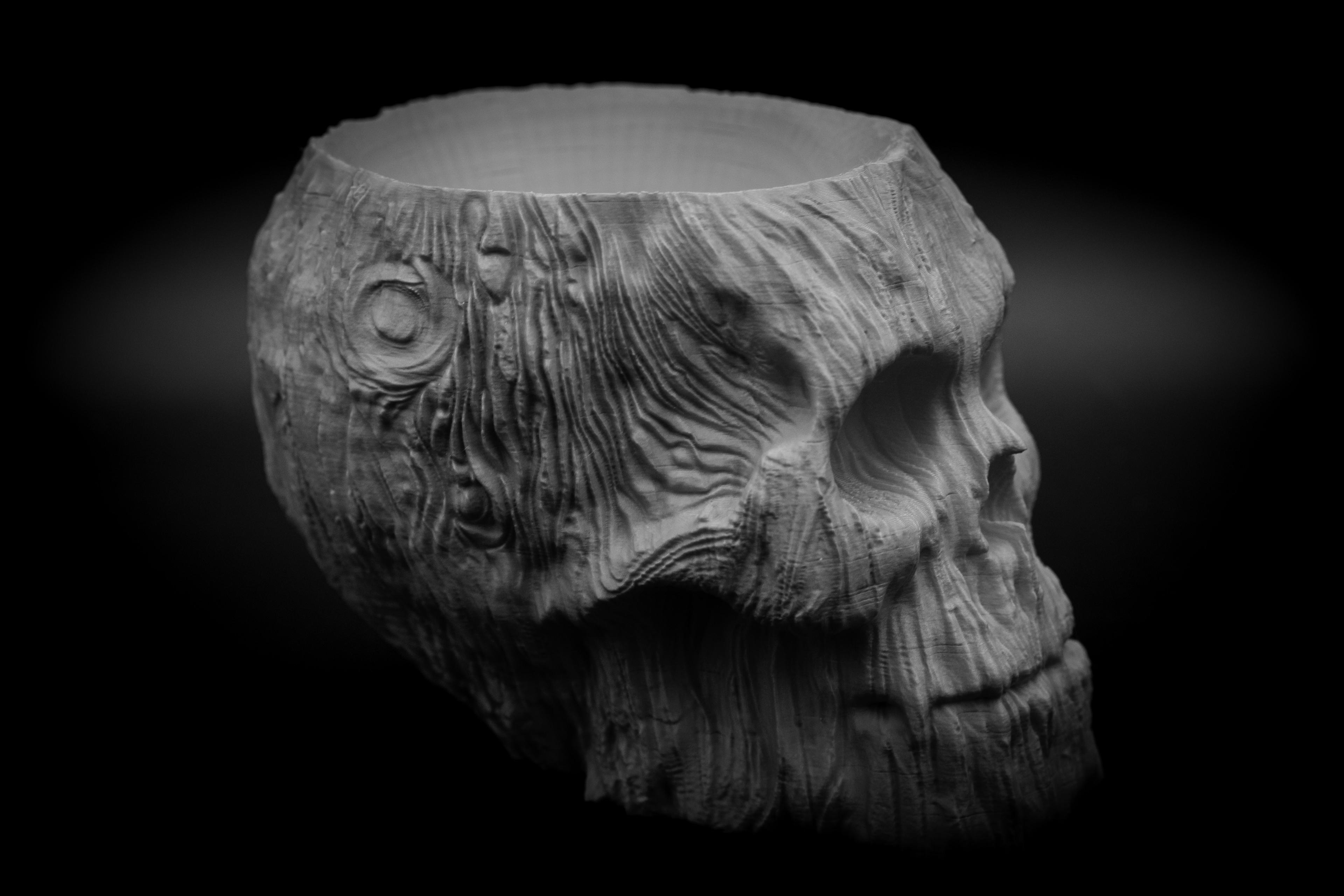 Forest Spirit Skull Pot 3d model