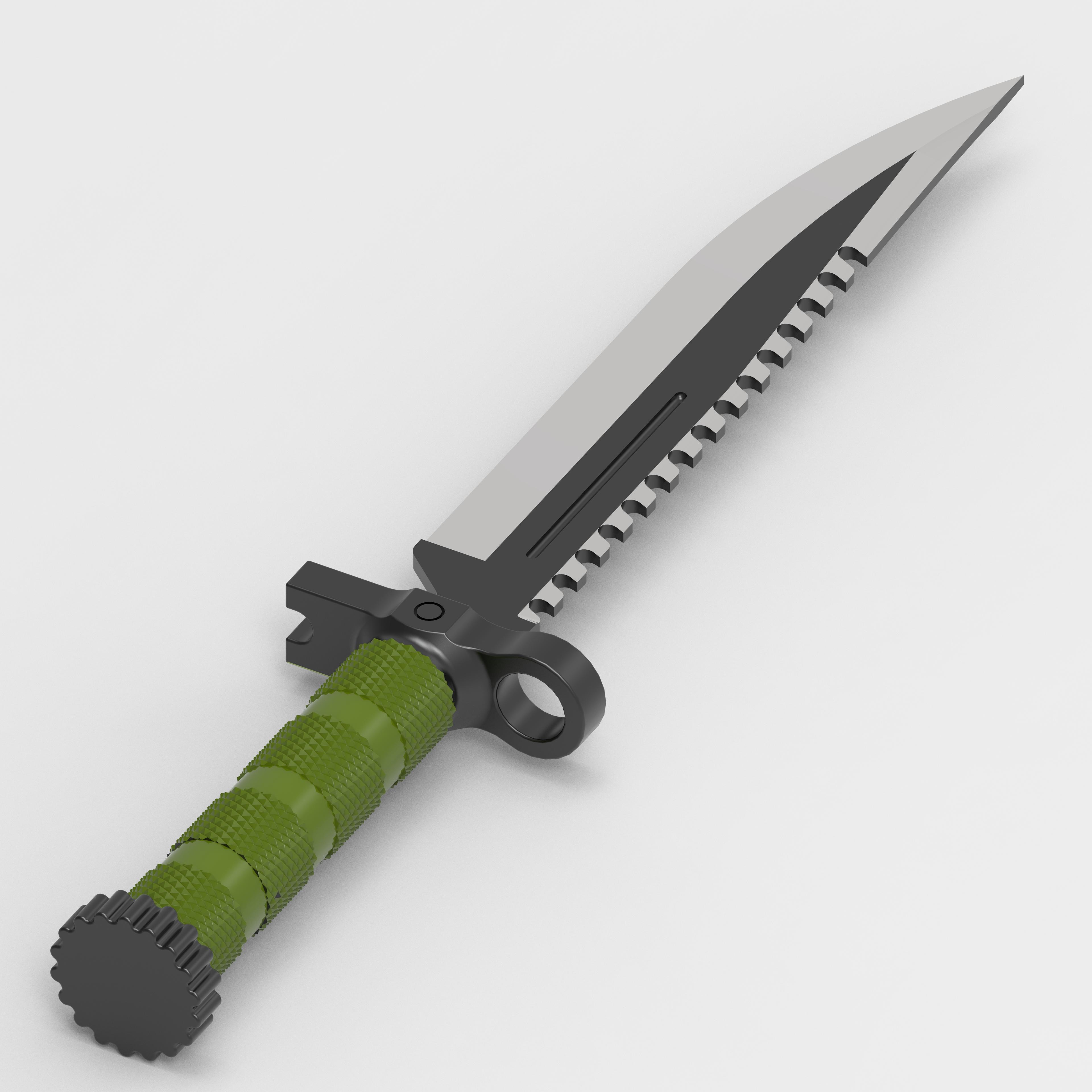 Military knife 3D Print 3d model