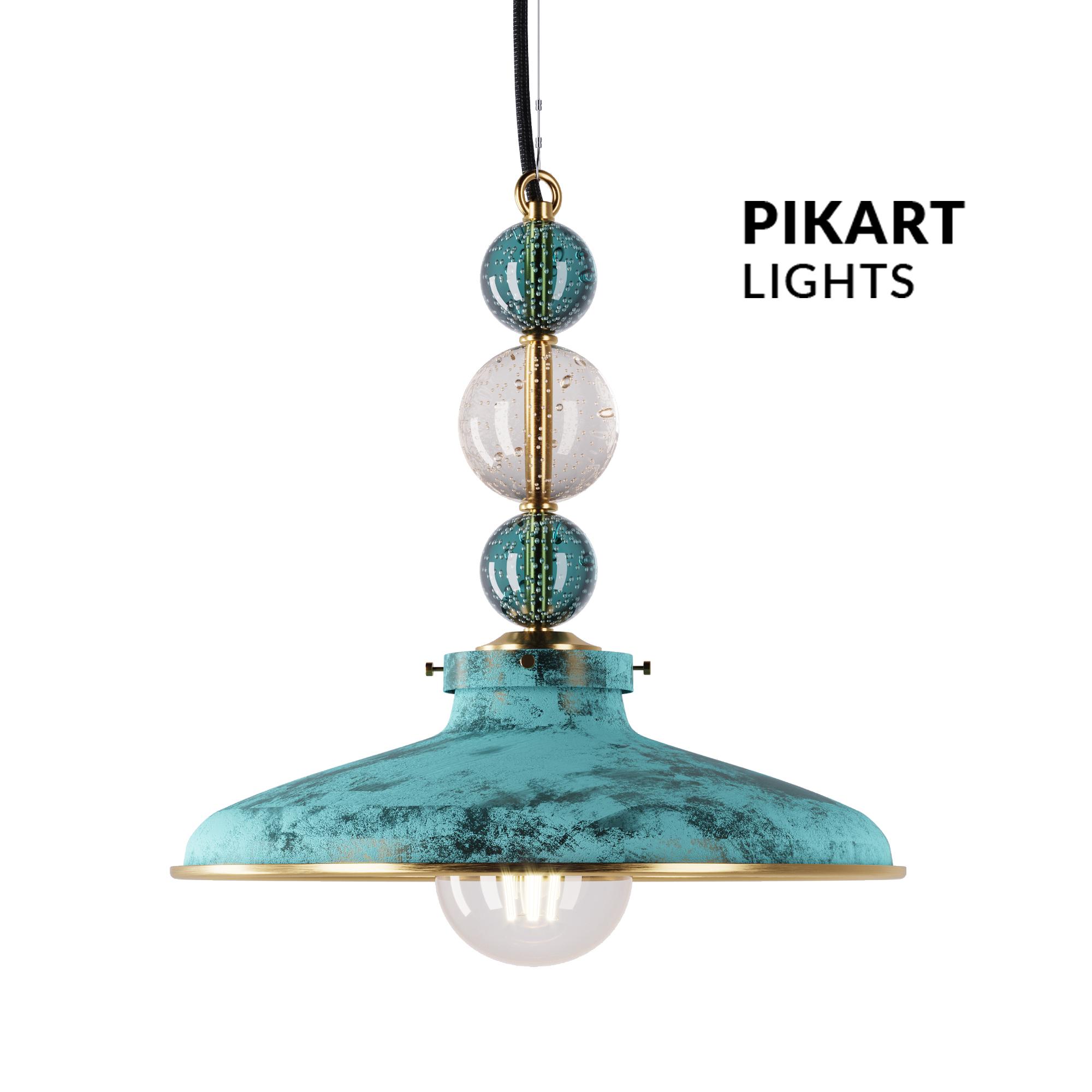 KVKZ Green brass lamp, SKU. 5423 by Pikartlights 3d model