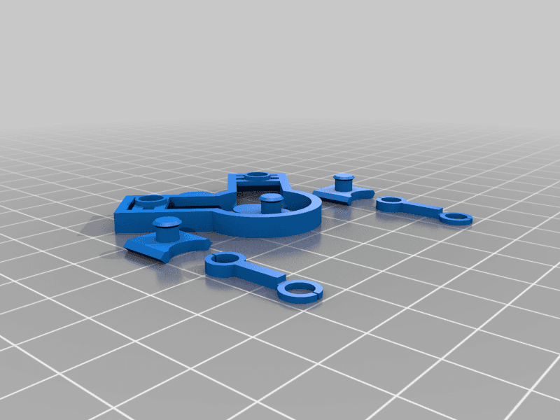 Kinetic Extruder Visualizer Engine with wider pistons from JohnyR  3d model