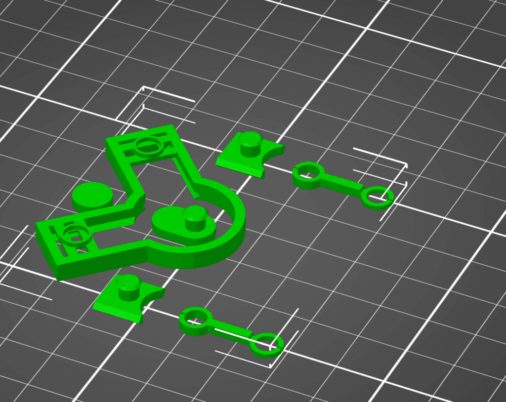 Kinetic Extruder Visualizer Engine with wider pistons from JohnyR  3d model