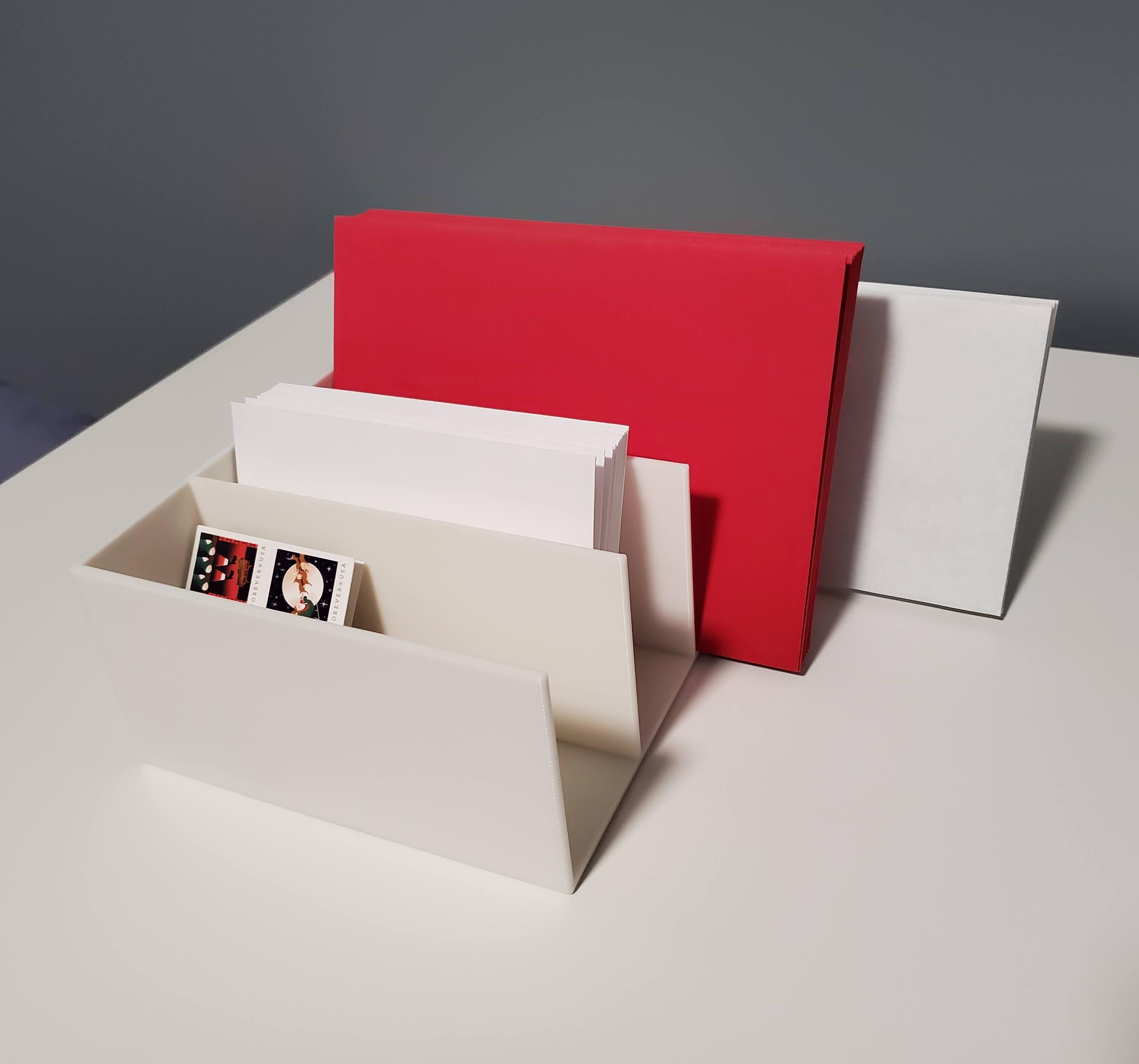 Mail organizer desktop letter sorter | Desk organization 3d model