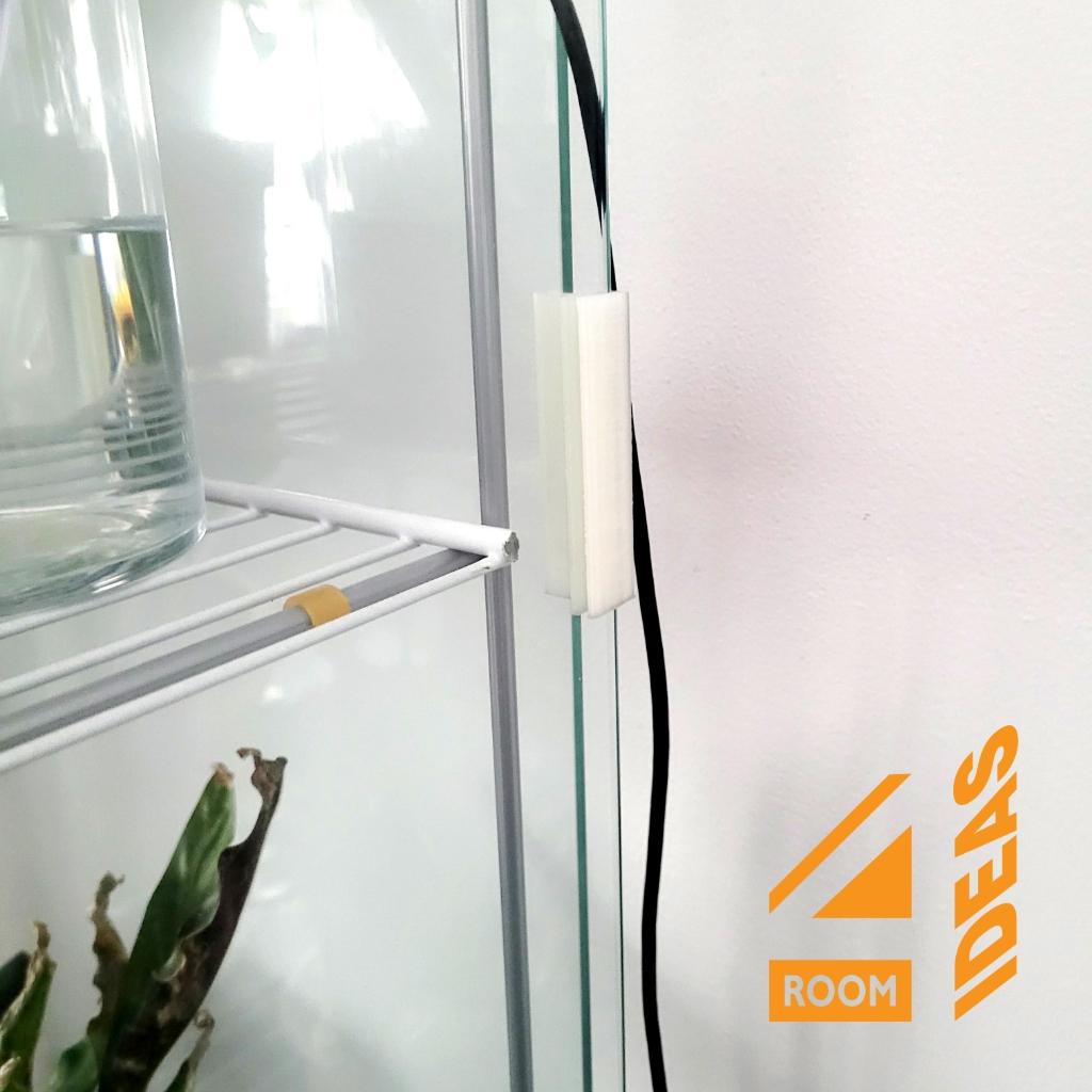 Brackets for Ikea Detolf glass cabinet 3d model