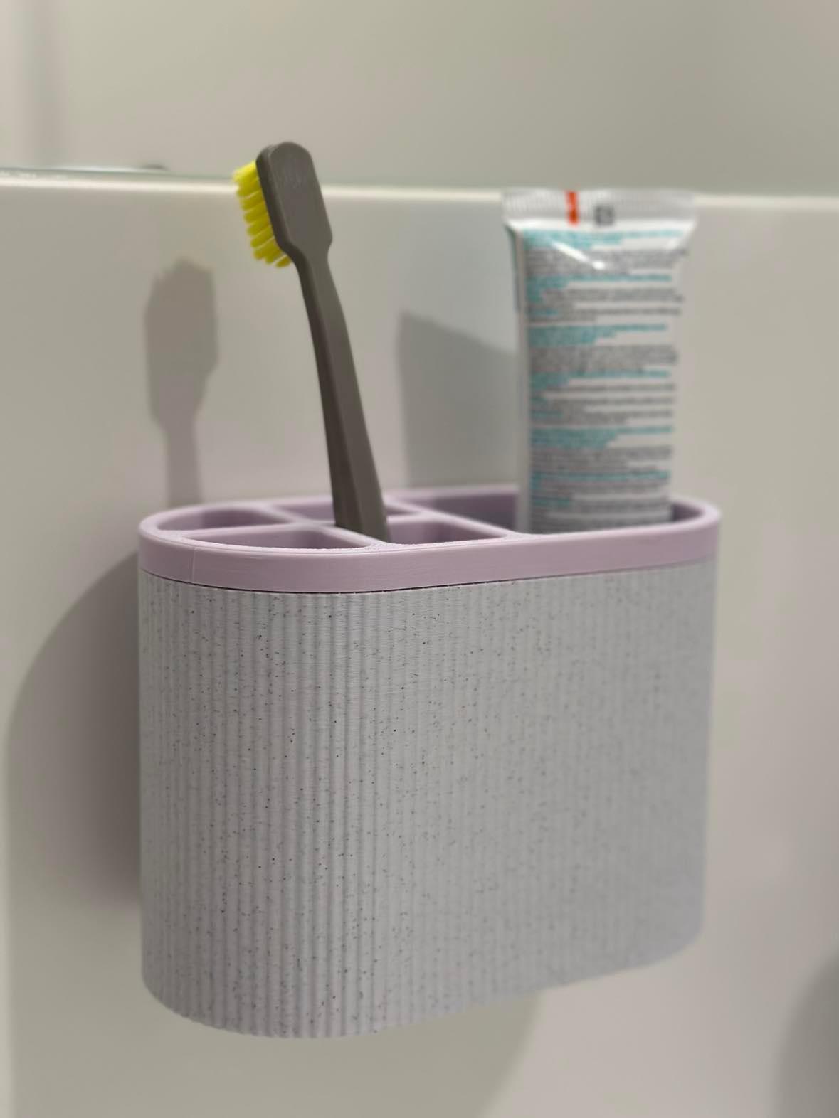 Wall hanging toothbrush holder 3d model