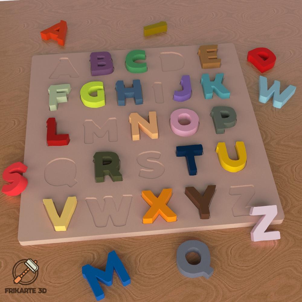 Alphabet Board Game  3d model