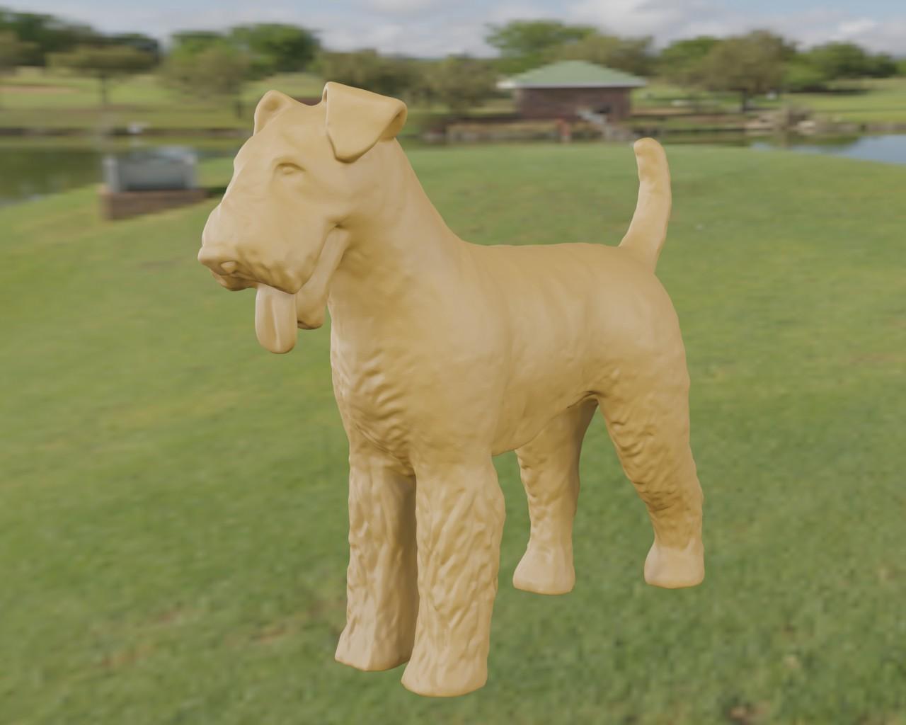 Airedale Terrier 3d model