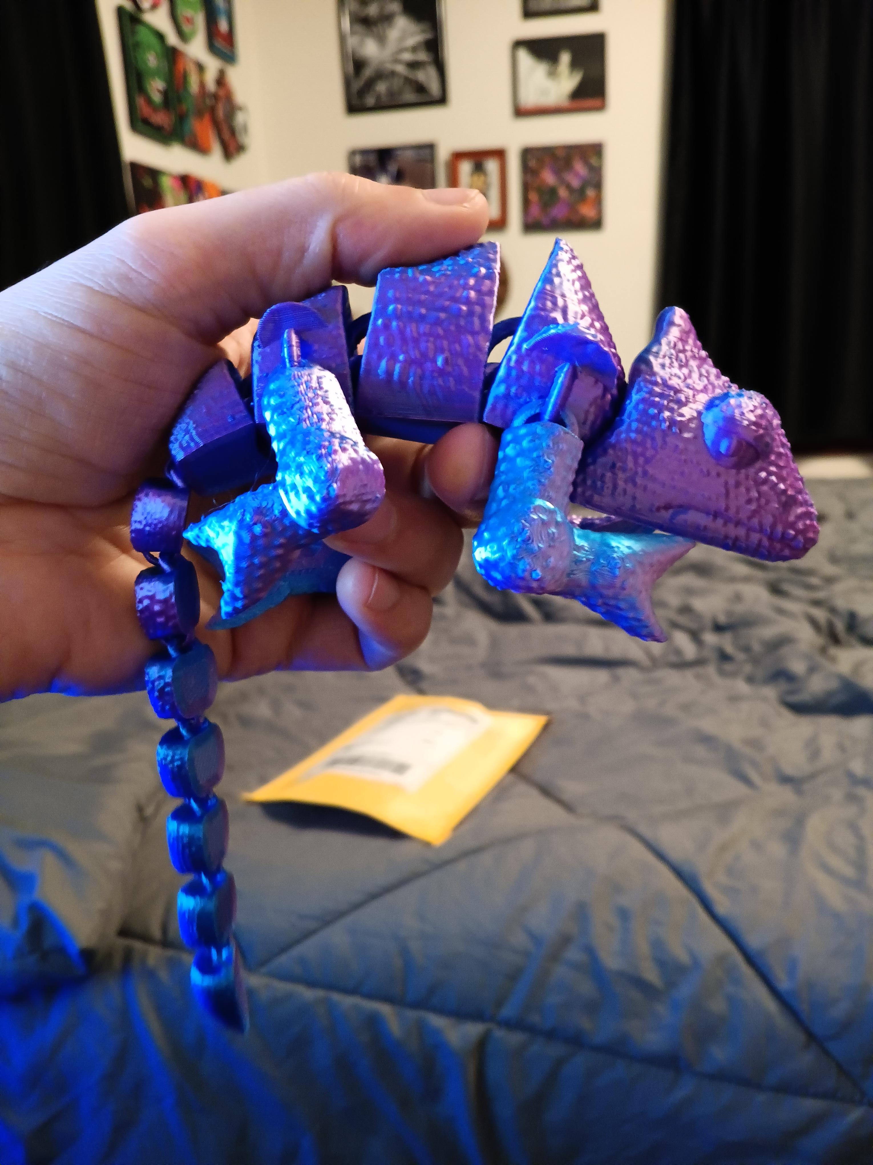Flexi Chameleon fidget toy  3d model
