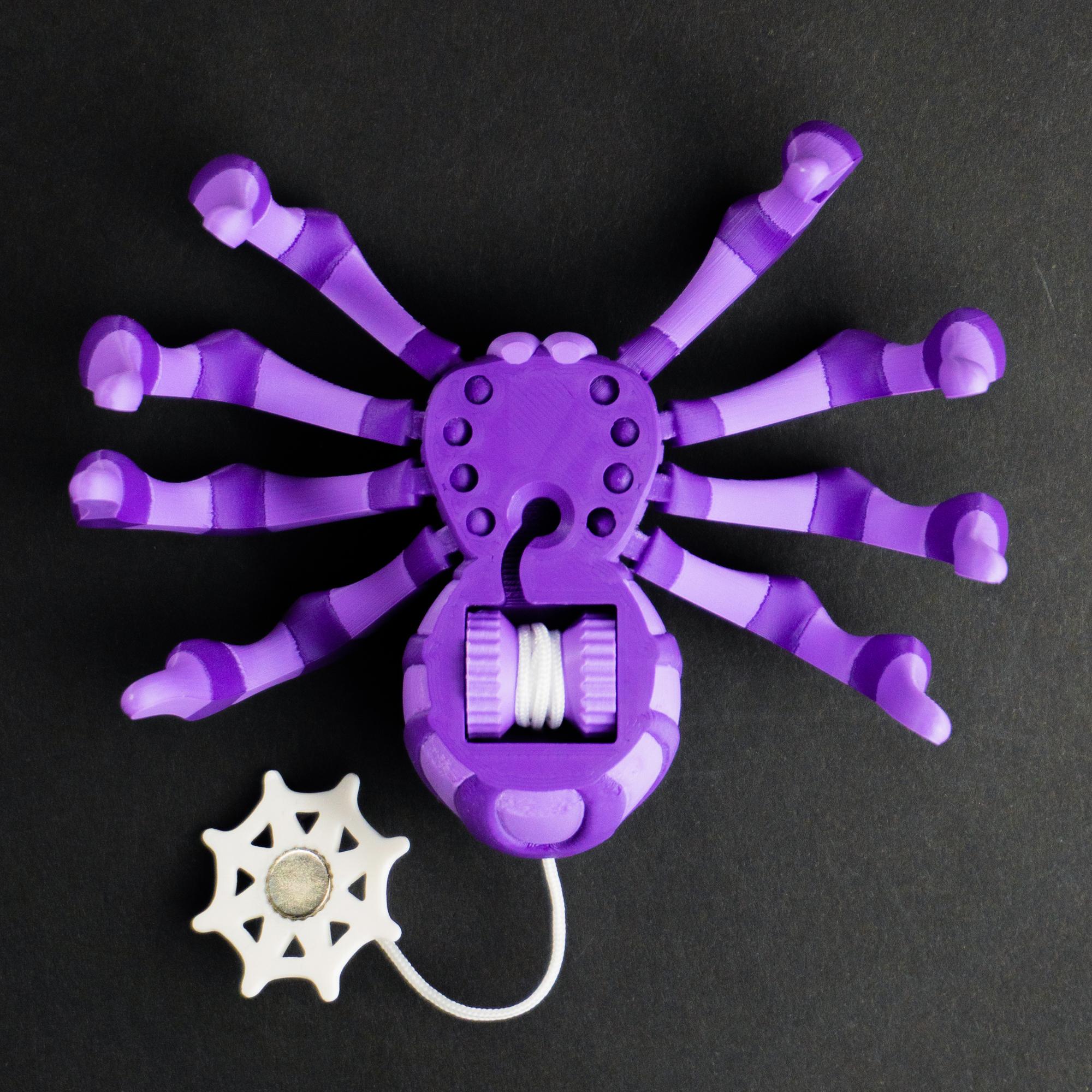 Blob Spider - Magnetic Retractable Flexi Art Toy 3d model