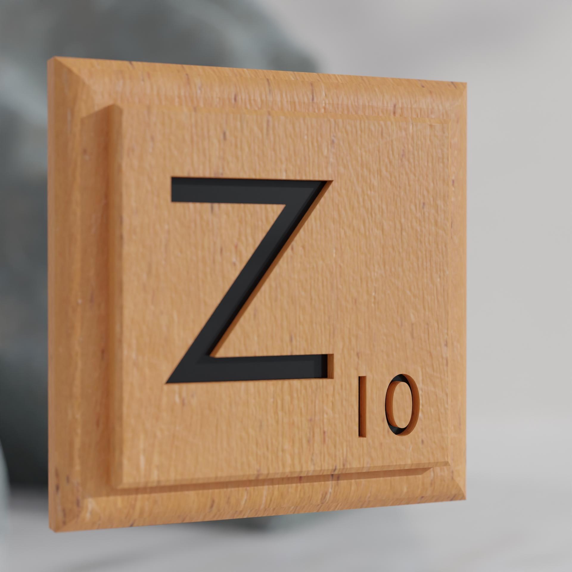 Scrabble Tile Home Decor 3d model