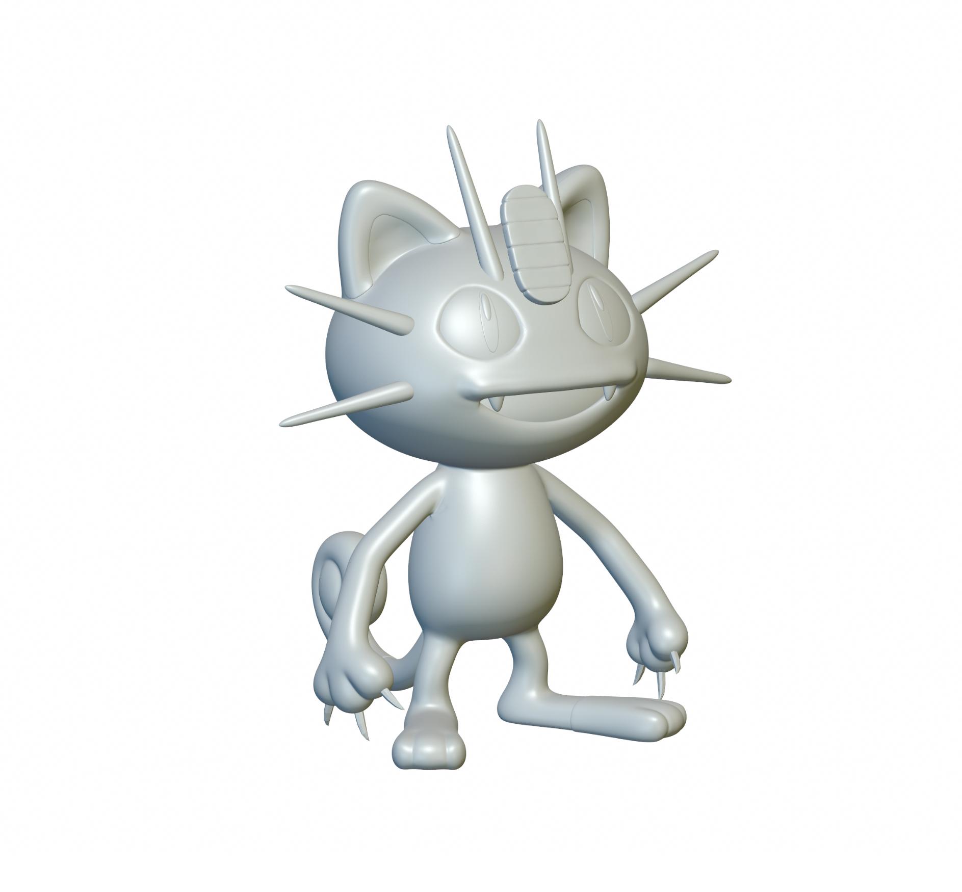 Meowth Pokemon #52 3d model