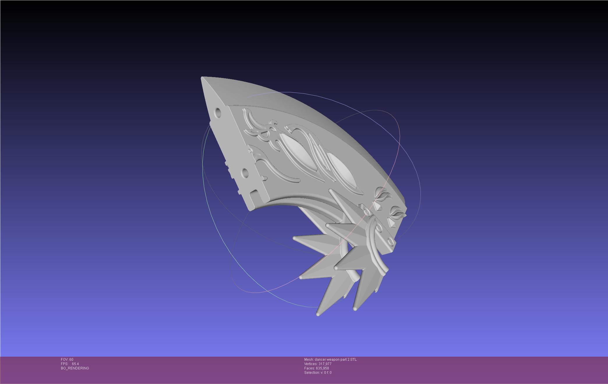 FFXIV Dancer Class Weapon Printable Assembly  3d model