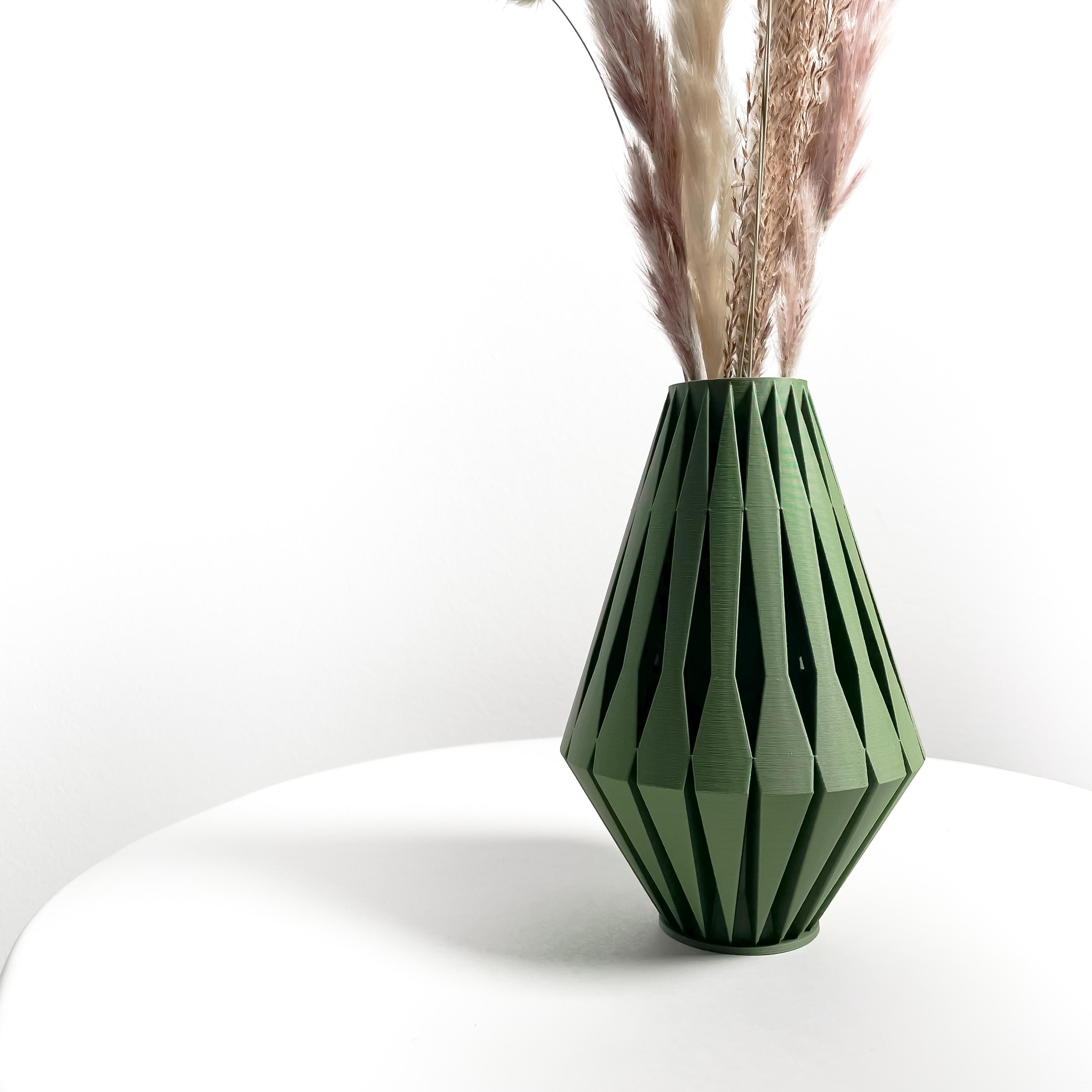 The Onde Vase, Modern and Unique Home Decor for Dried and Flower Arrangements  | STL File 3d model