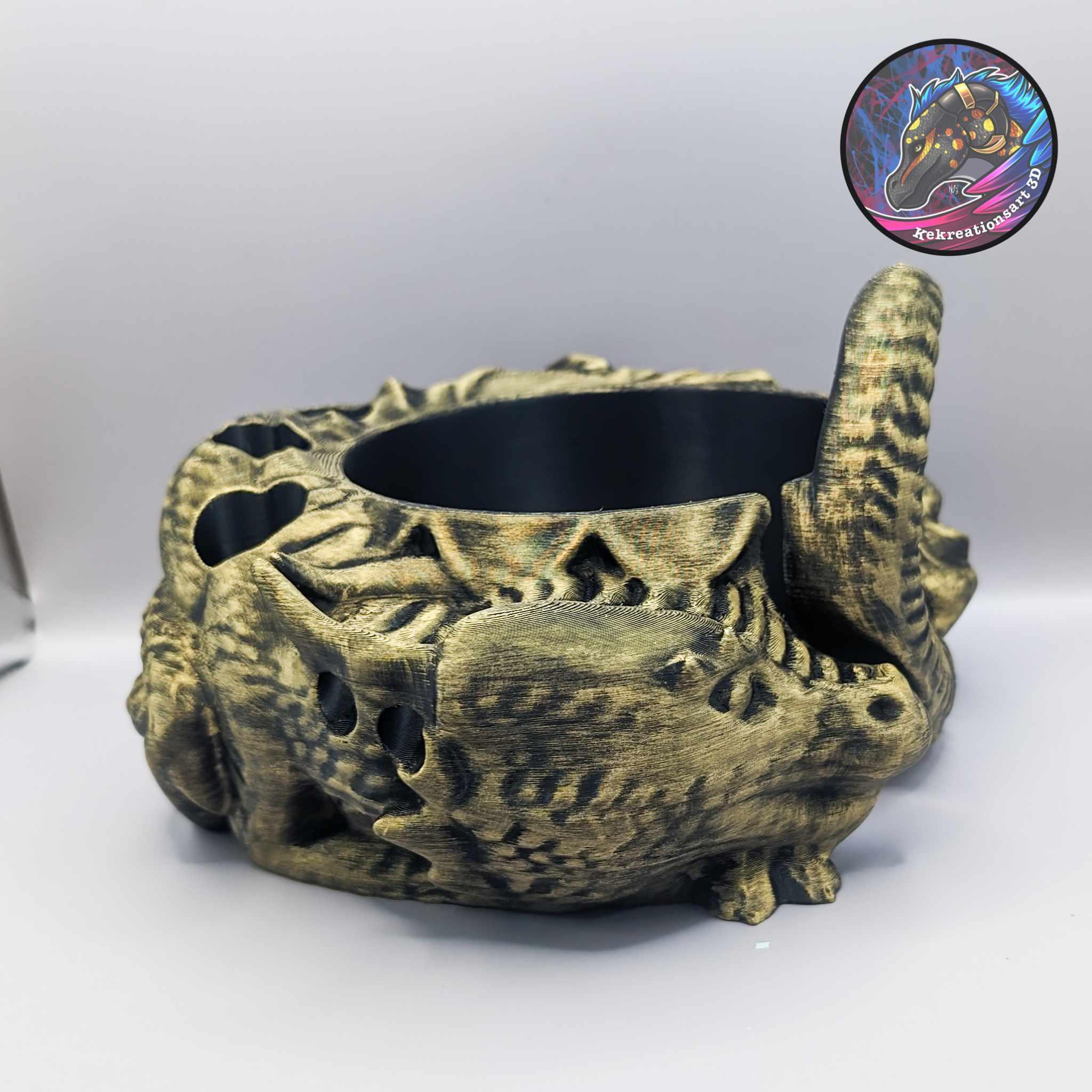 Dragon Planter Yarn Bowl Version 3d model