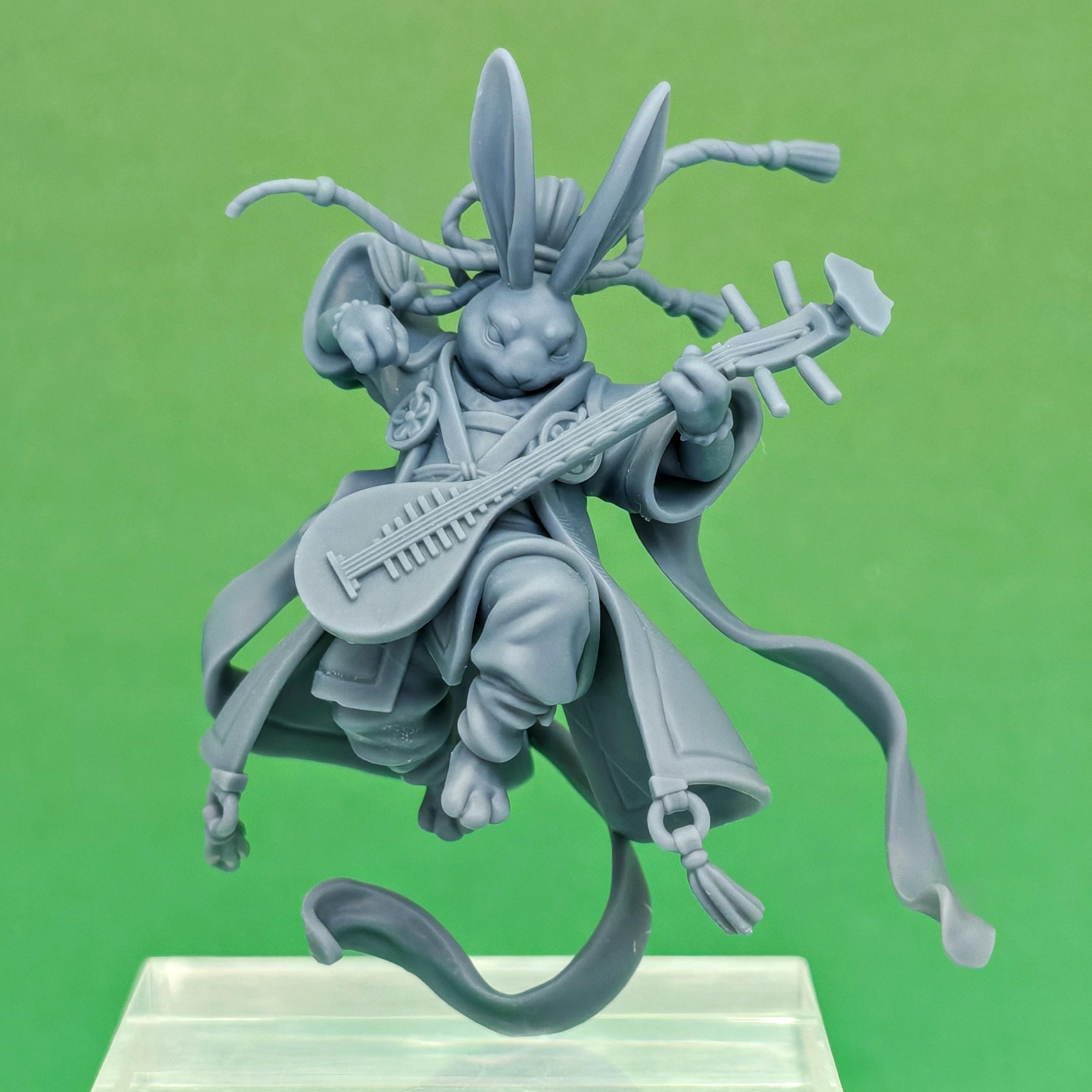 Rabbitfolk Rockstar - Shining Wave, Guanghan Court Bard (Pre-Supported) 3d model