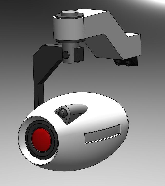 Portal The Game - Wall Camera 3d model