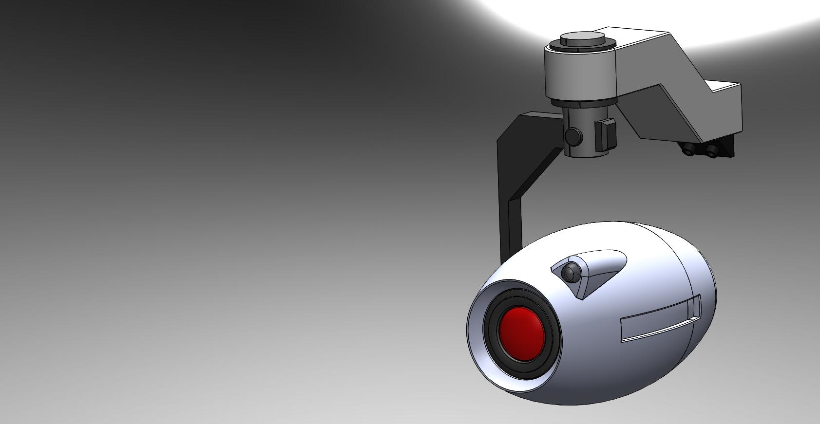 Portal The Game - Wall Camera 3d model