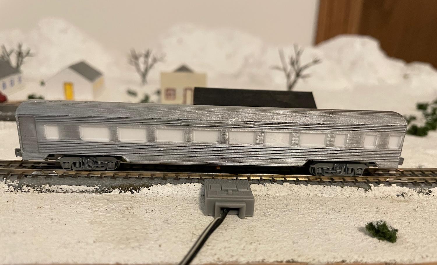 Z scale streamlined coach 3d model